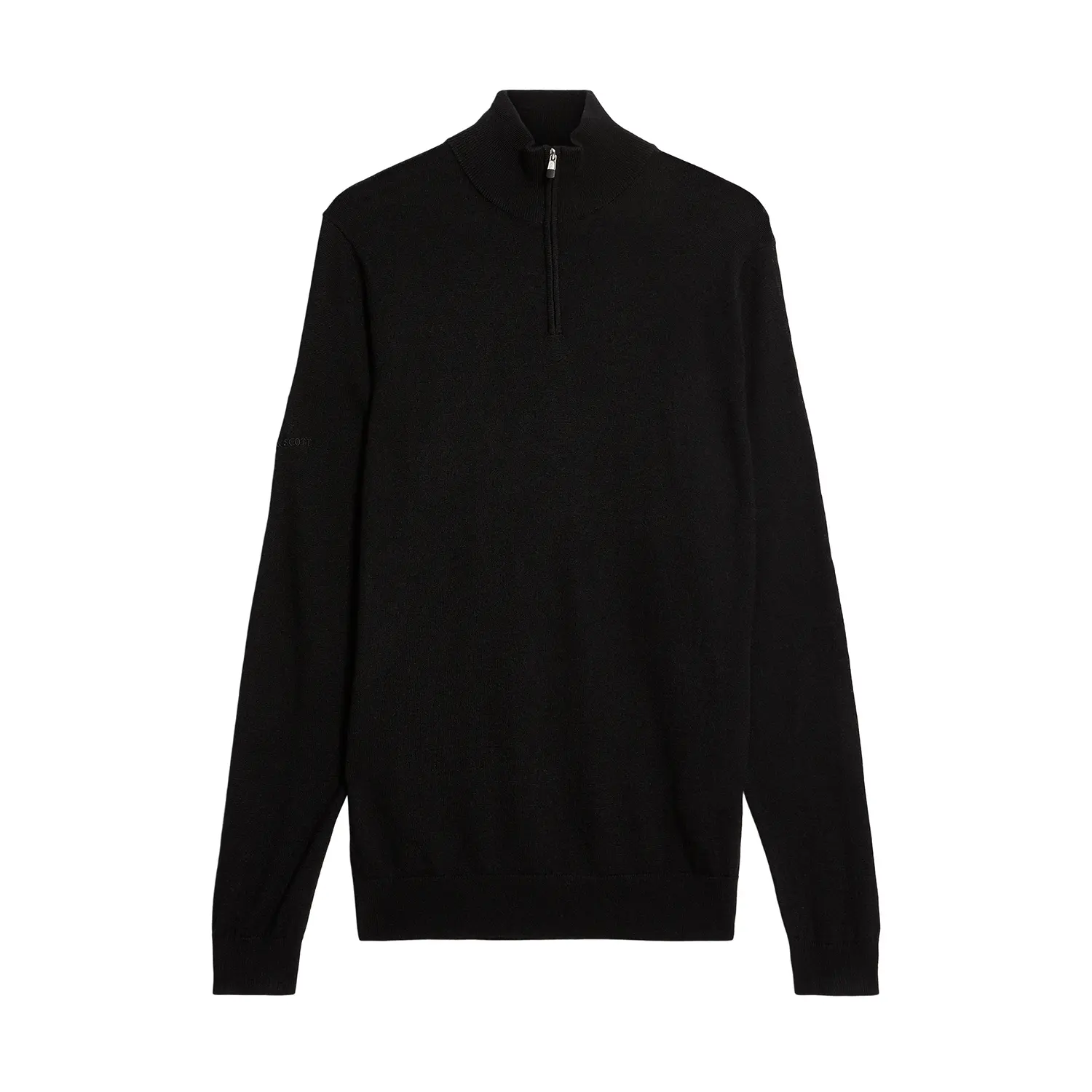 Pull 1/4 zip in maglia di merinos ricamato Lyle & Scott