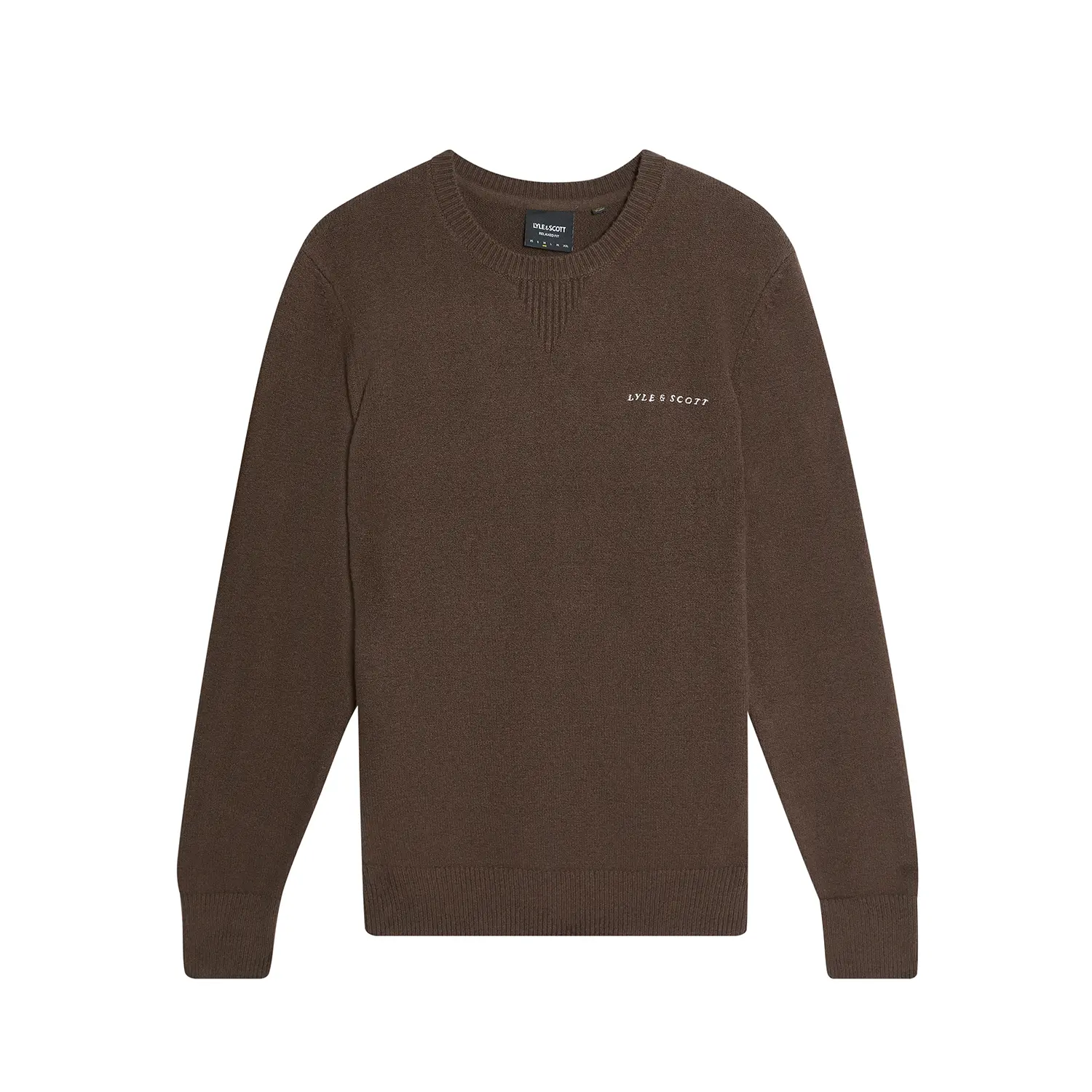 Pullover mit Rundhalsausschnitt und Schriftzug Lyle & Scott