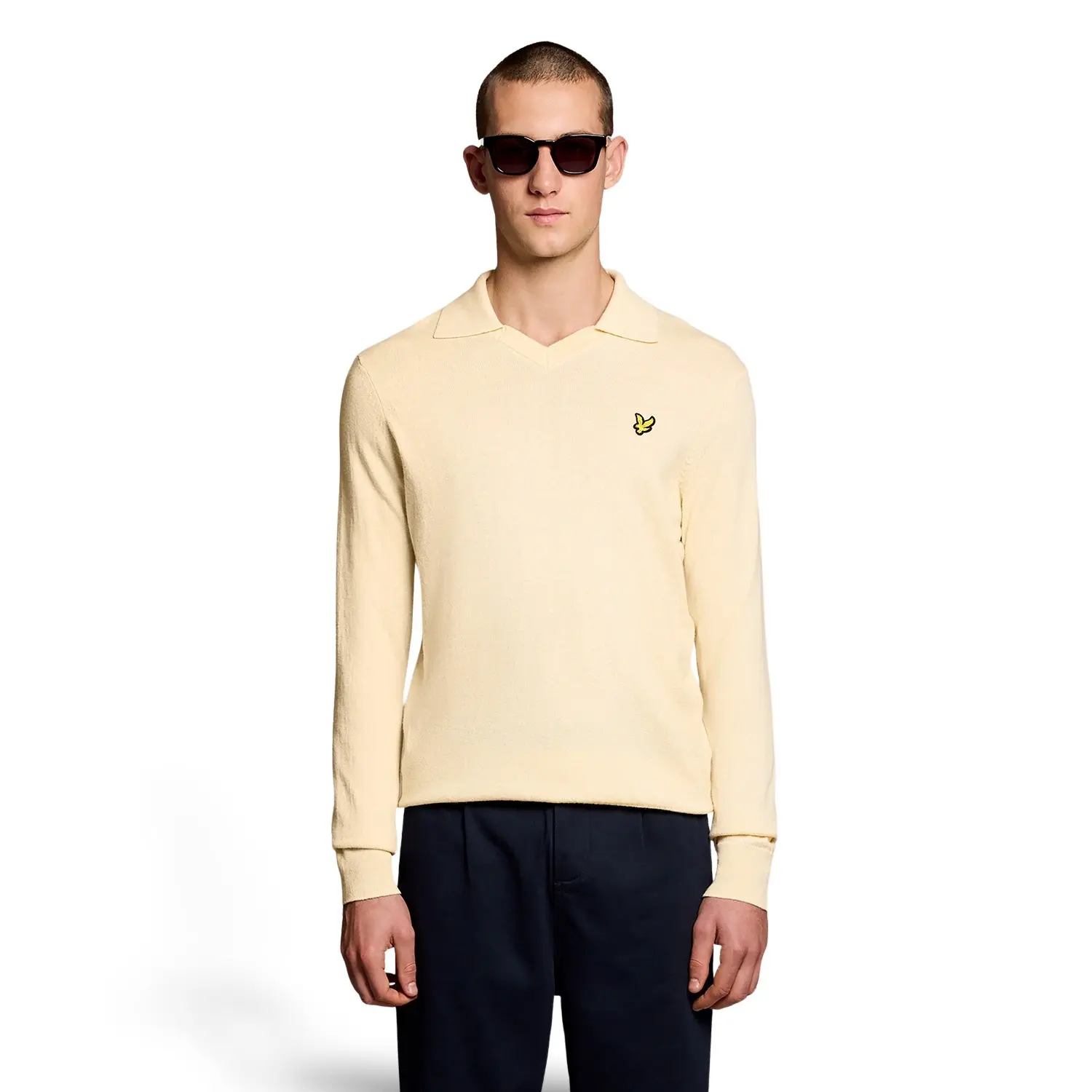 Pullover aus Merinowolle mit Kragen Lyle & Scott