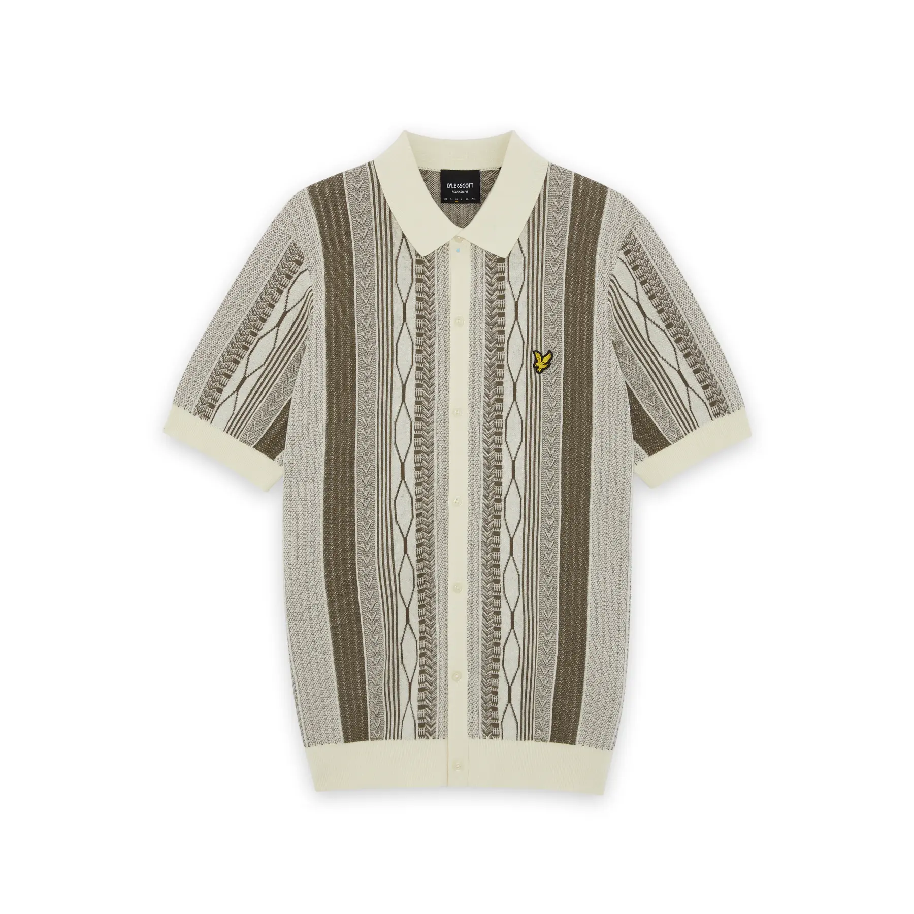 Jacquard-Brocade-Strickhemd Lyle & Scott
