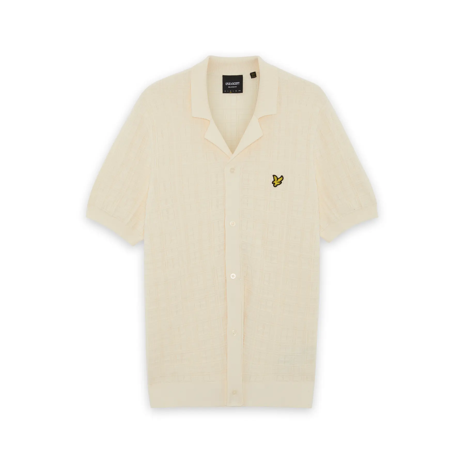 Lyle & Scott Blanc Shirt Jacquard