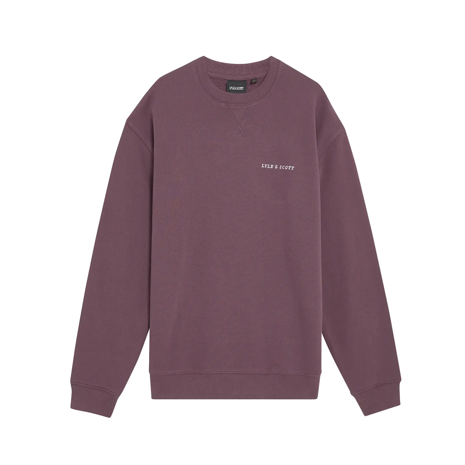 Sweatshirt mit Pinsel-Schriftzug am Rundhalsausschnitt Lyle & Scott