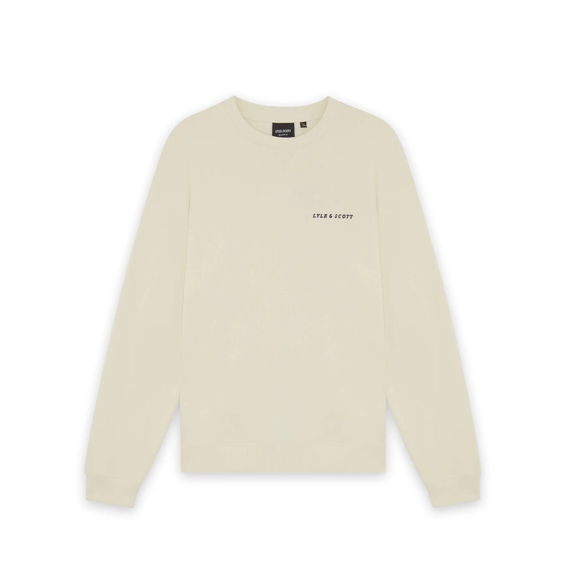 Sweatshirt mit Pinsel-Schriftzug am Rundhalsausschnitt Lyle & Scott