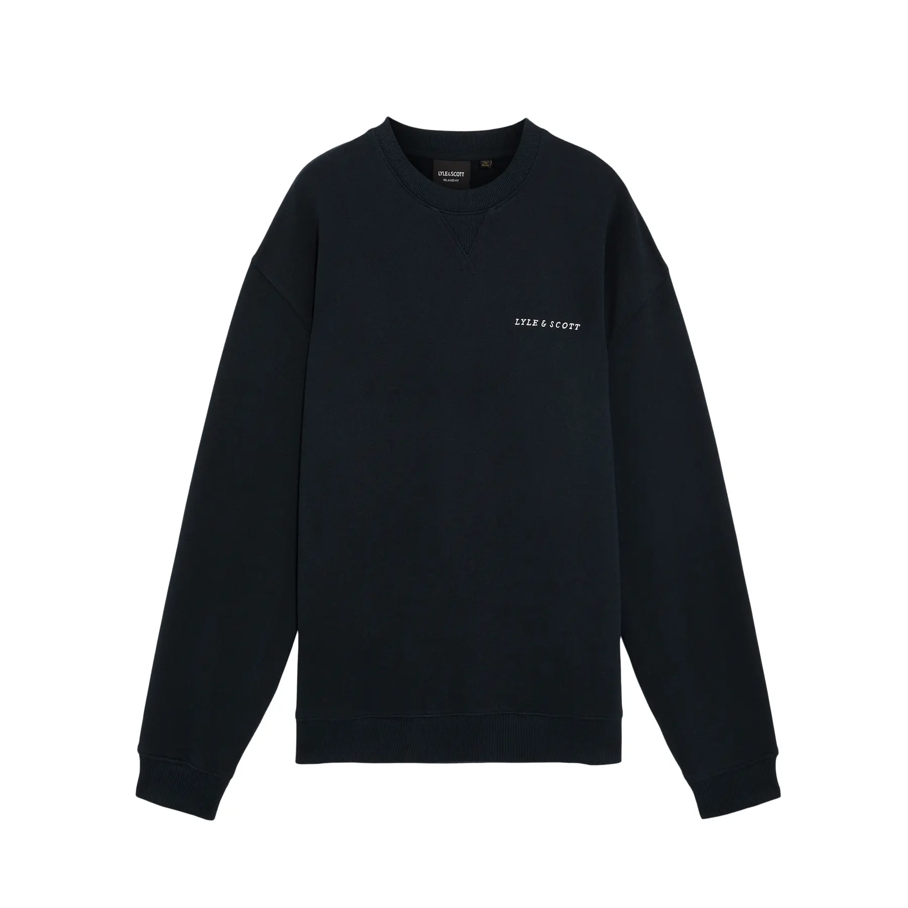 Sweatshirt mit Pinsel-Schriftzug am Rundhalsausschnitt Lyle & Scott