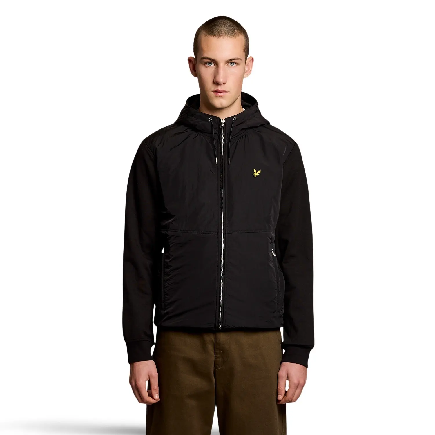 Hoodie Lyle & Scott Half Raglan Hybrid