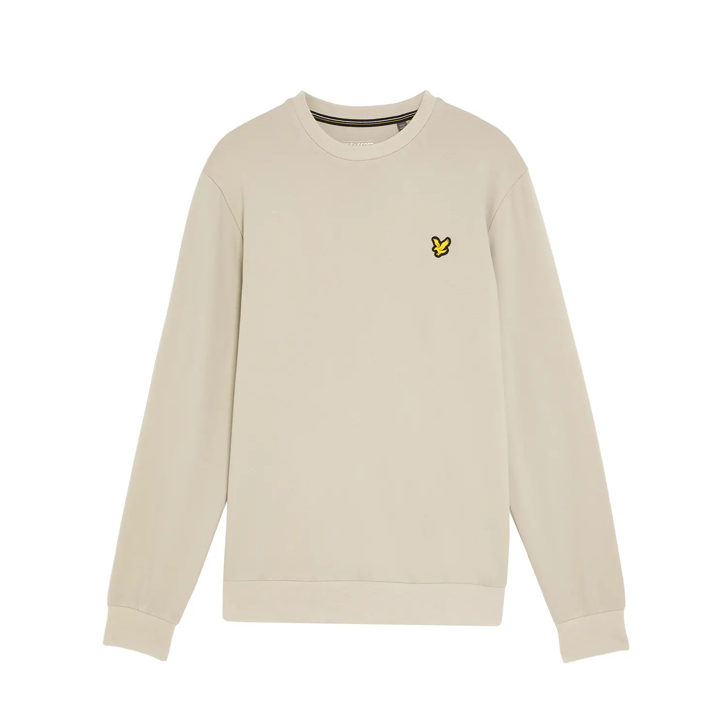 Lyle & Scott Men's Grey Fleece Sweatshirt With Round Neck Fly