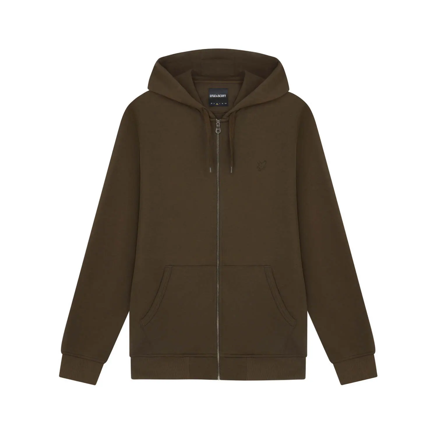 Felpa con zip a cappuccio Lyle & Scott Tonal Eagle