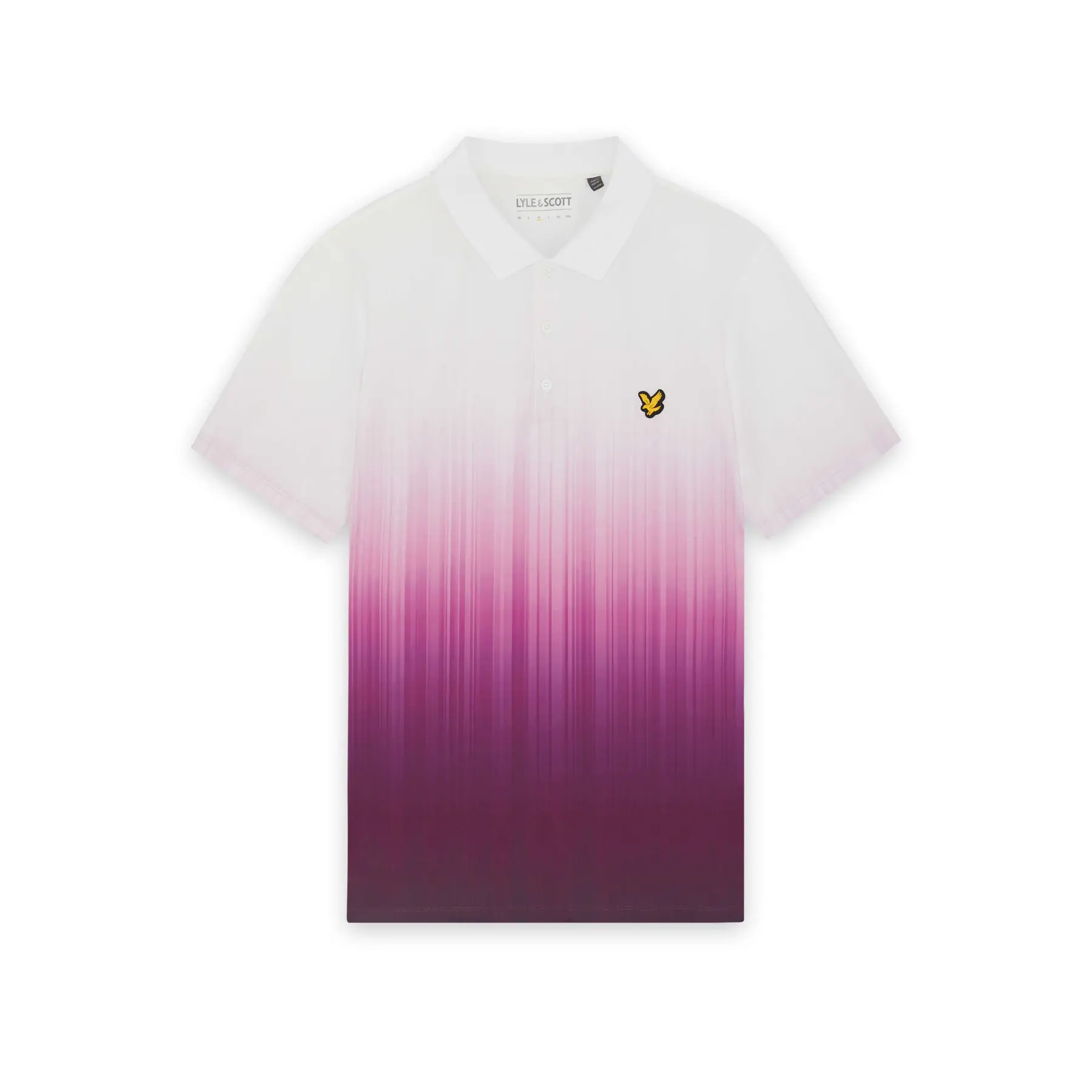 Lyle and Scott Gradient Polo Shirt en TECHNO PURPLE, Herren Größe Extra Groß - Bild 3