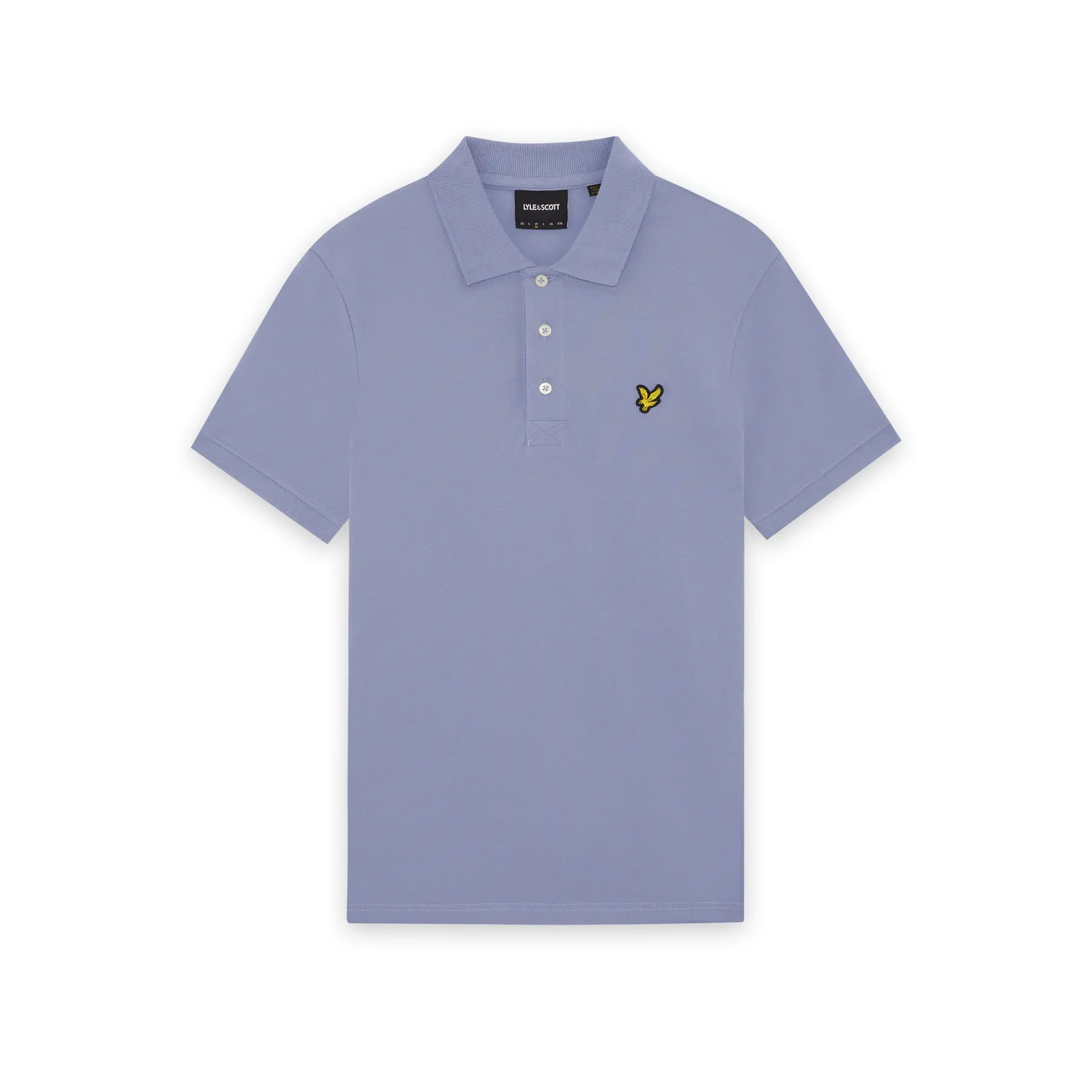 Lyle and Scott Polo Shirt Bubble Blue Purple size M - Image 2
