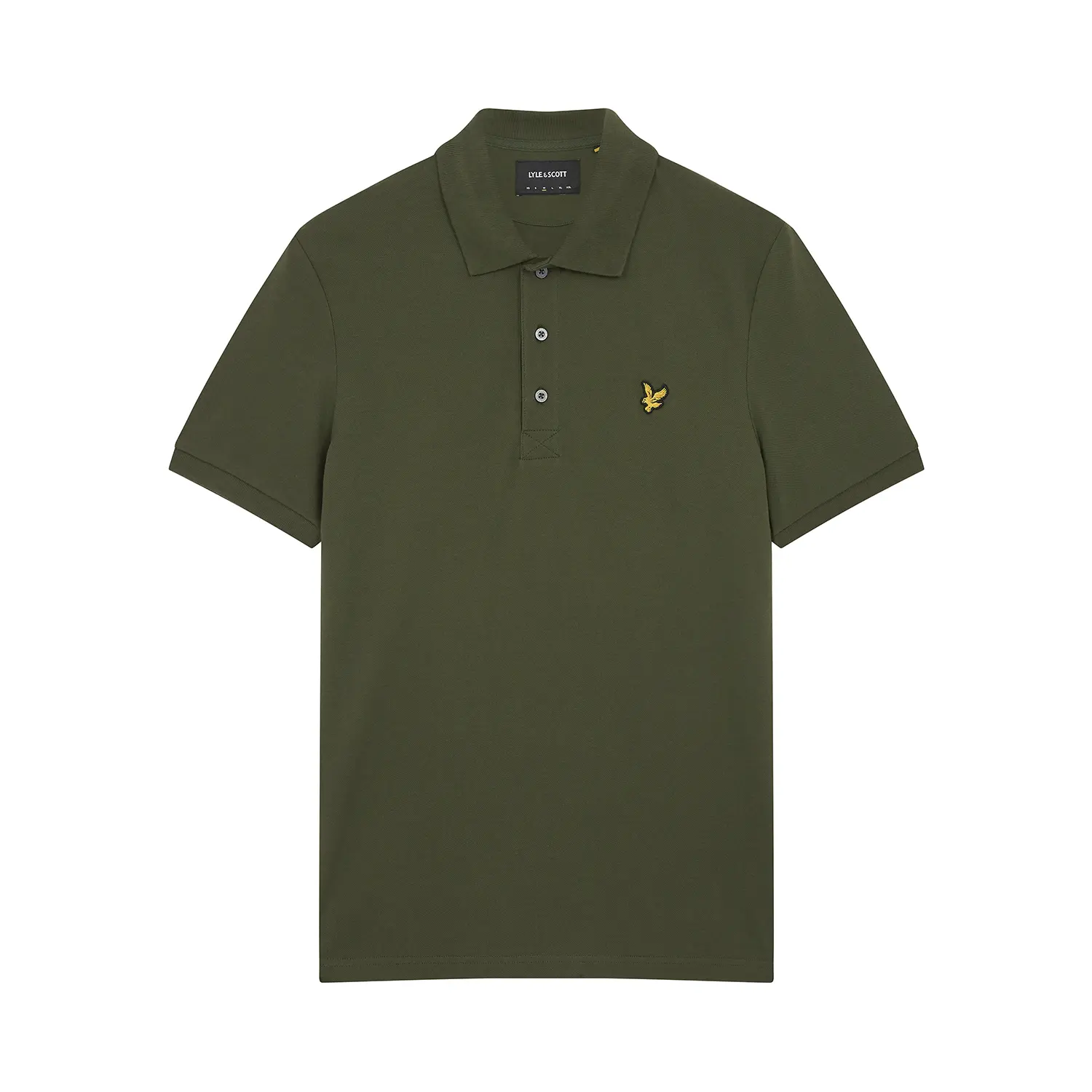 Einfarbiges Poloshirt in großen Größen Lyle & Scott
