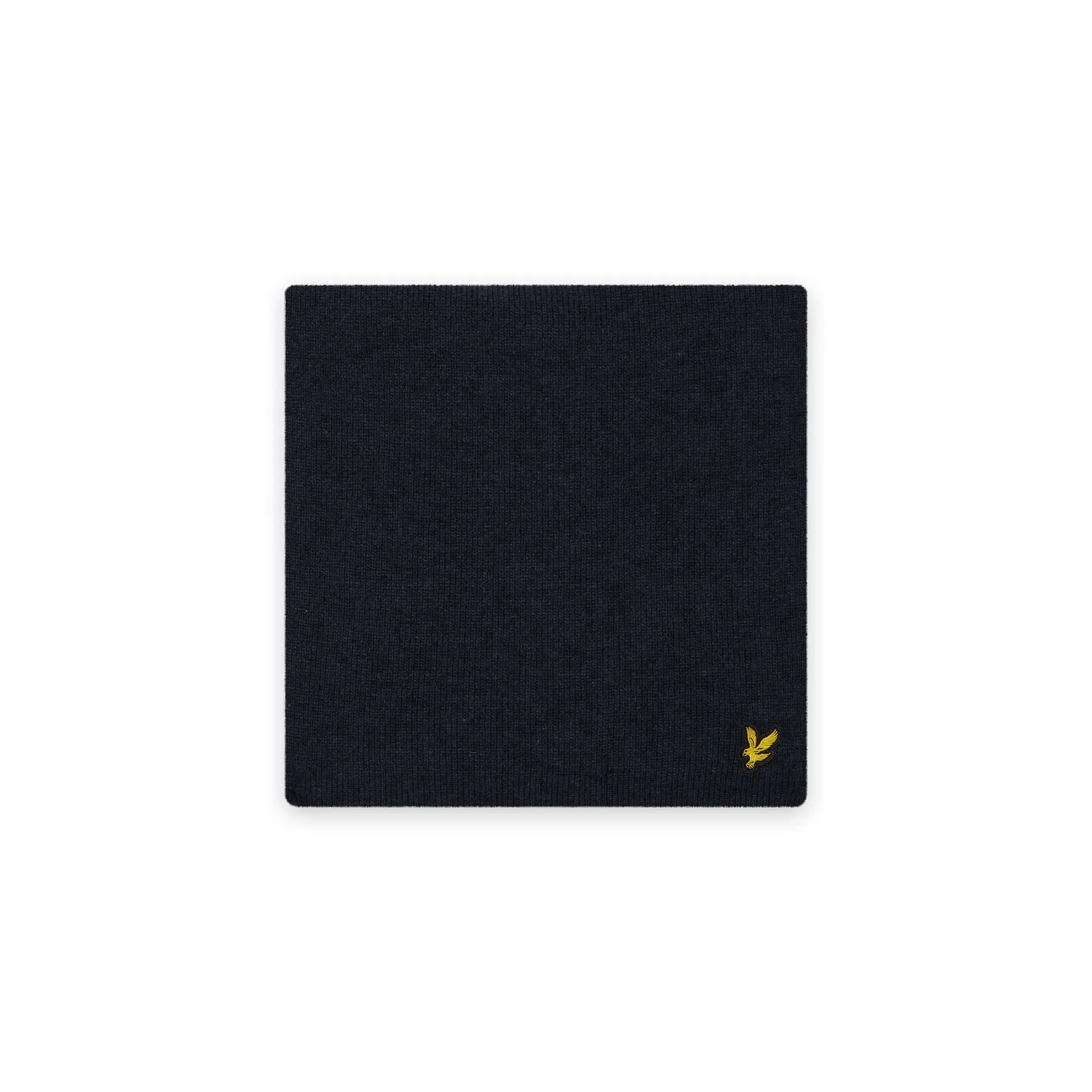 Lyle & Scott Blue Ribbed Lambswool Scarf