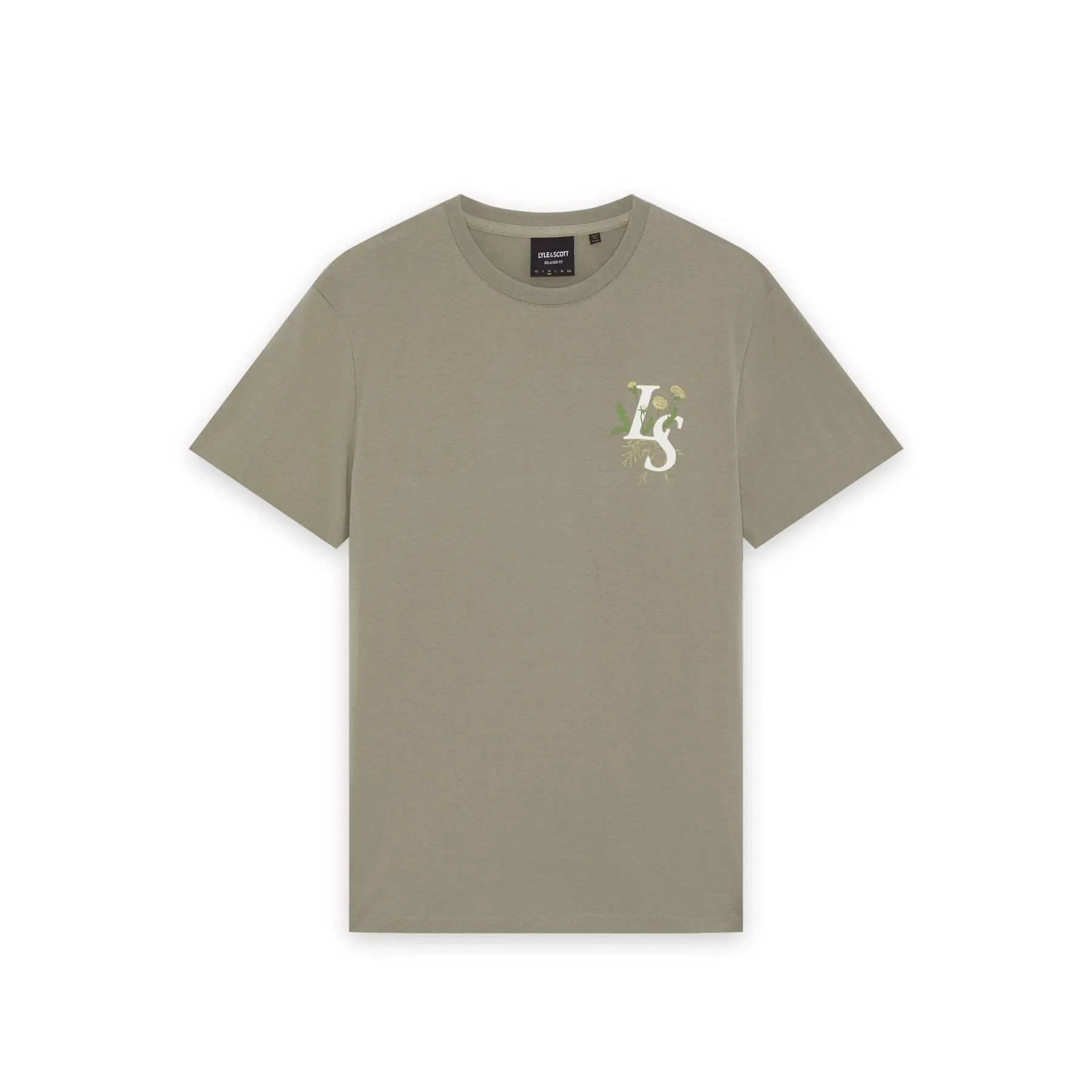 T-shirt Lyle & Scott Dandelion Script Graphic