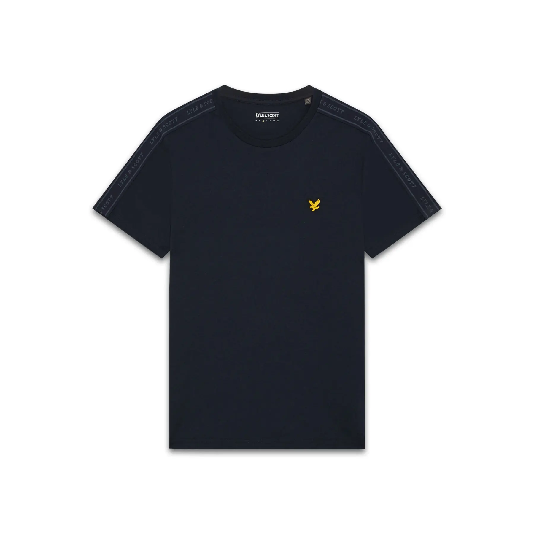 Lyle & Scott Bleu T-Shirt Jacquard Tape