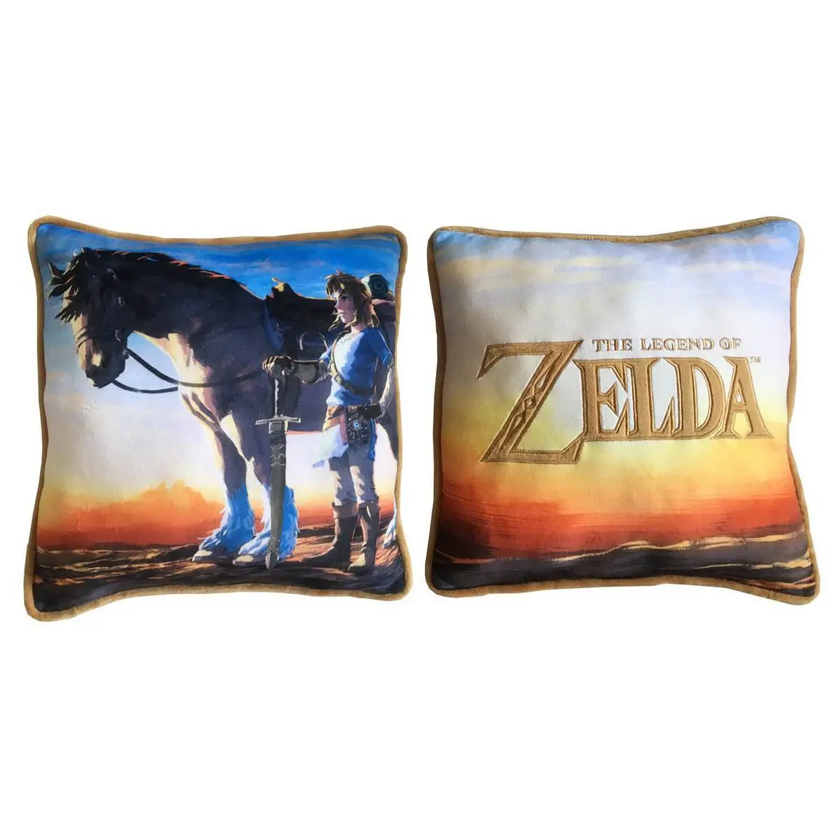 Lyo Multicolore Coussin Nintendo Zelda Link & Epona Premium Broderie 40 Cm