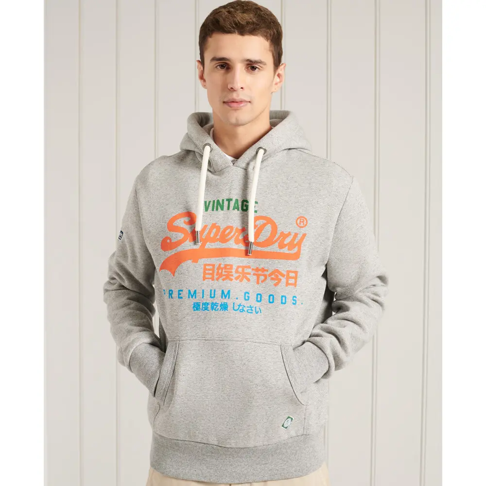 Sweat à capuche Superdry Vintage Logo tricolore