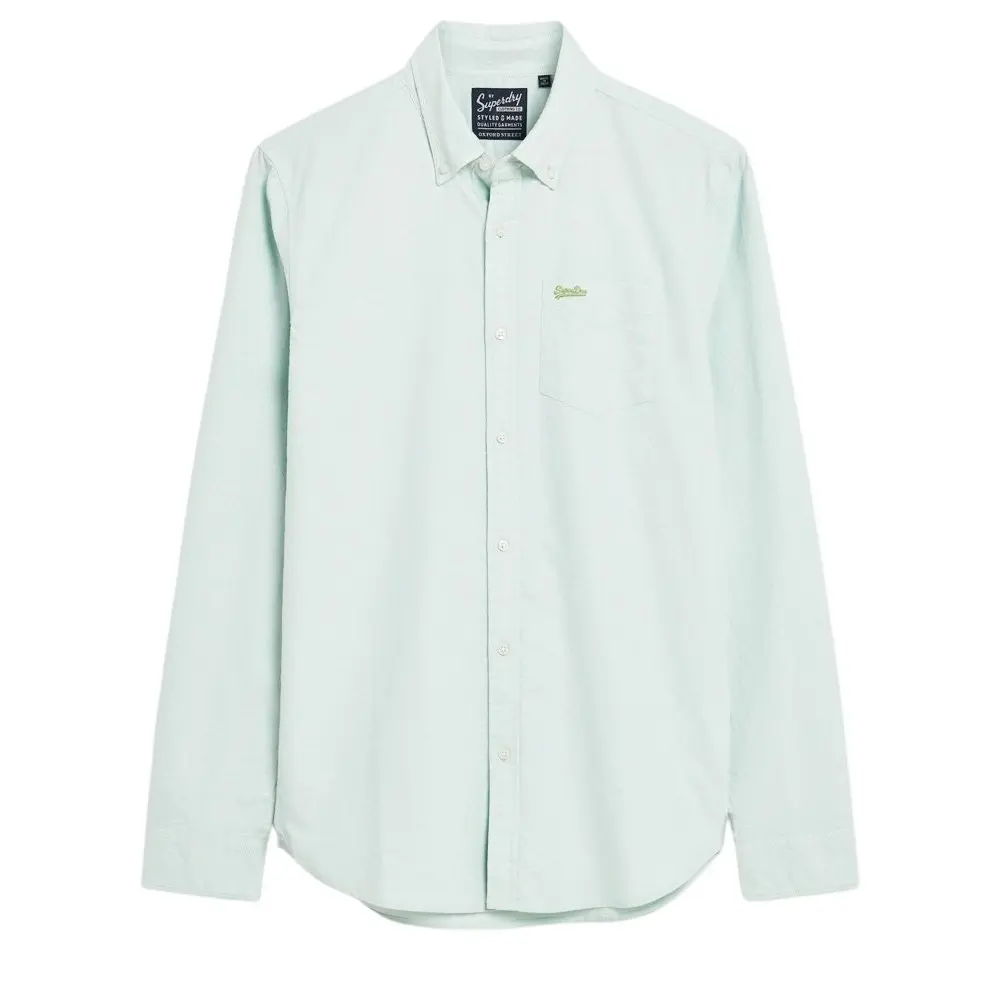 Chemise manches longues coton bio Superdry Oxford