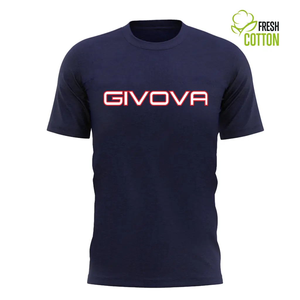 Givova Unisex Schwarz T-Shirt