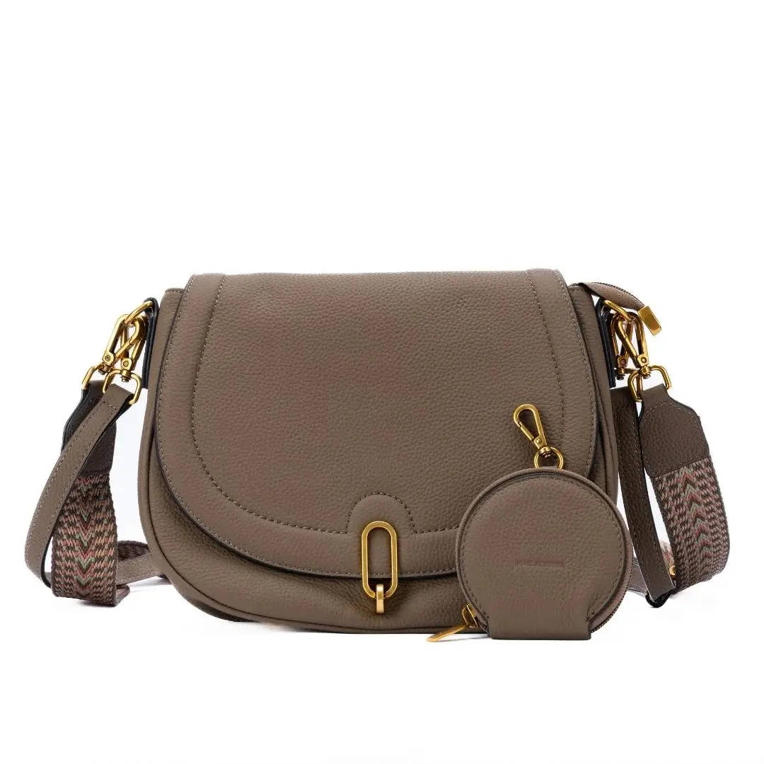 Borsa a tracolla mezza luna con patta donna Mac Alyster Giulia