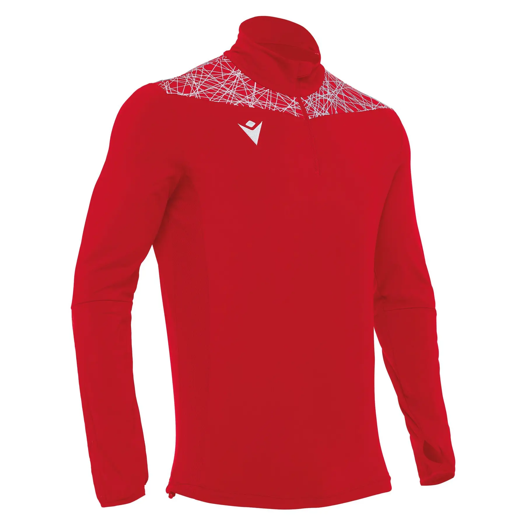 Macron Survêtement Tiber 1/4 Zip Top Rouge Grand