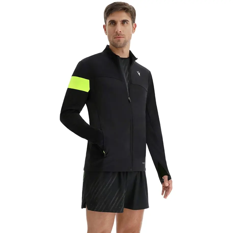 Macron Sweatshirt Stretch Full Zip Conrad Light Noir Extra Grand