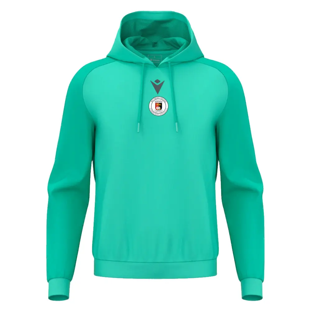Macron Sweatshirt À Capuche Horn Turquoise Extra Grand