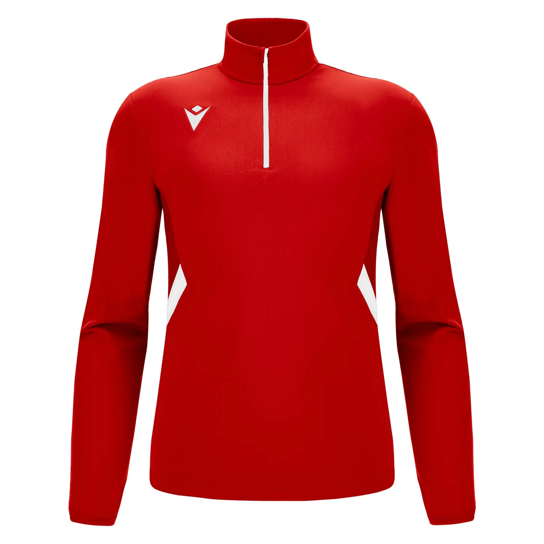 Macron Sweatshirt 1/4 Zip Piave Rouge Extra Grand