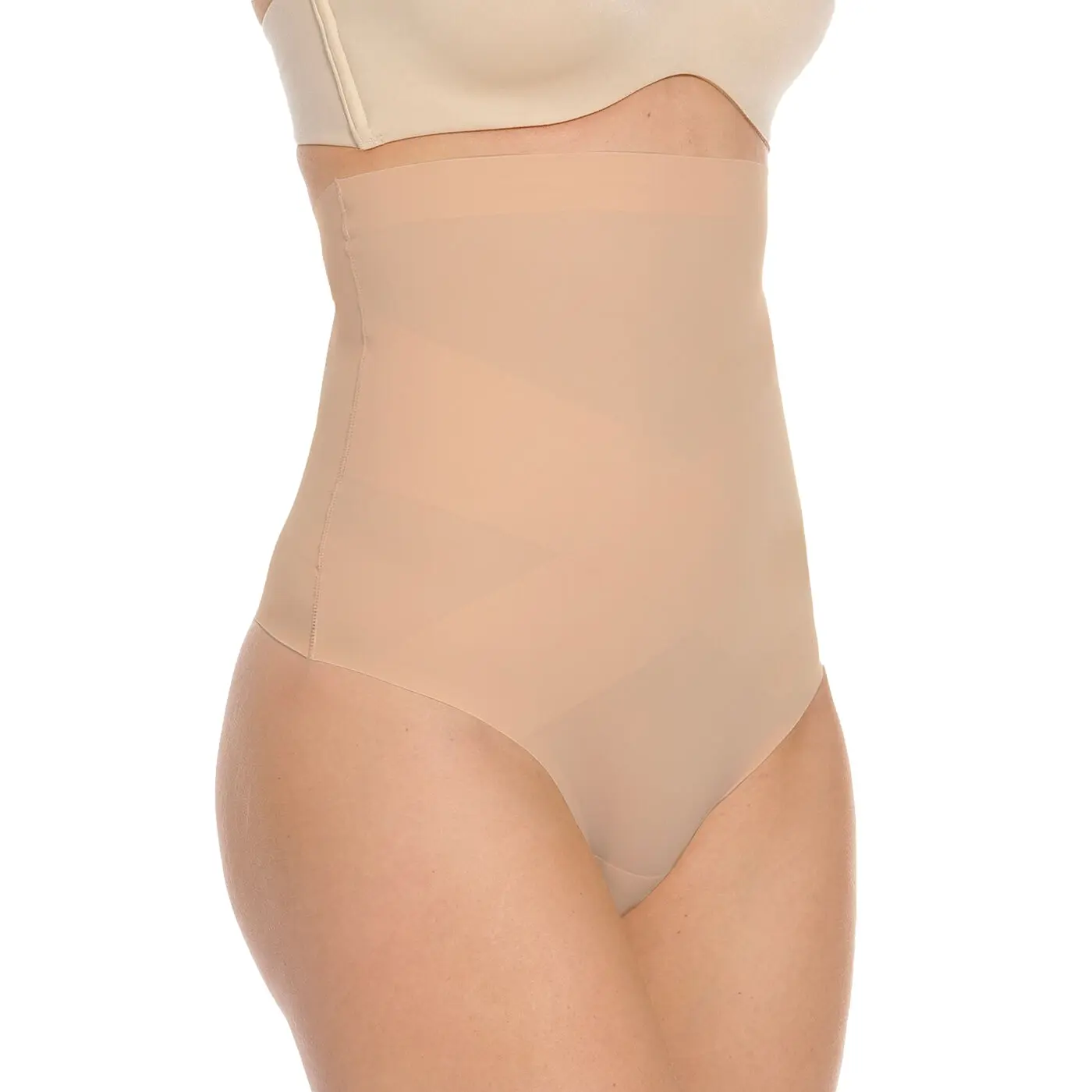 Magic Bodyfashion Women's Beige High Waist Thong For Ultra Sexy