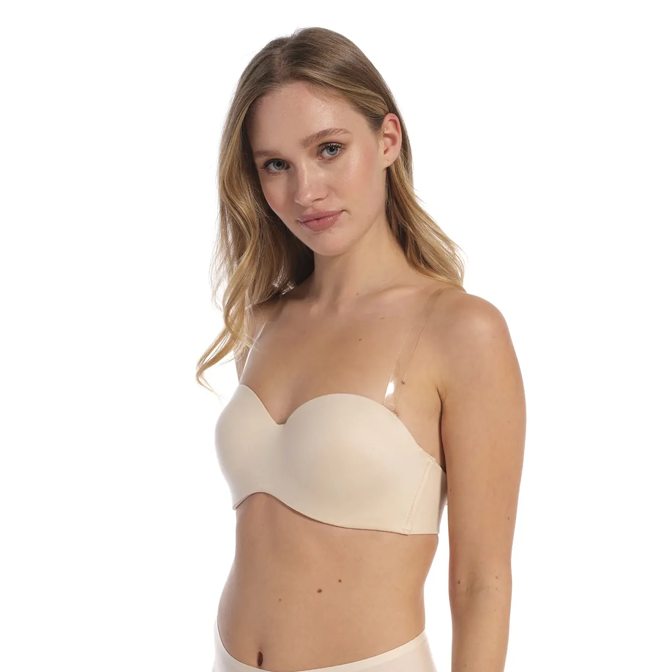 Magic Bodyfashion Women's Blanc Silicone Suspenders
