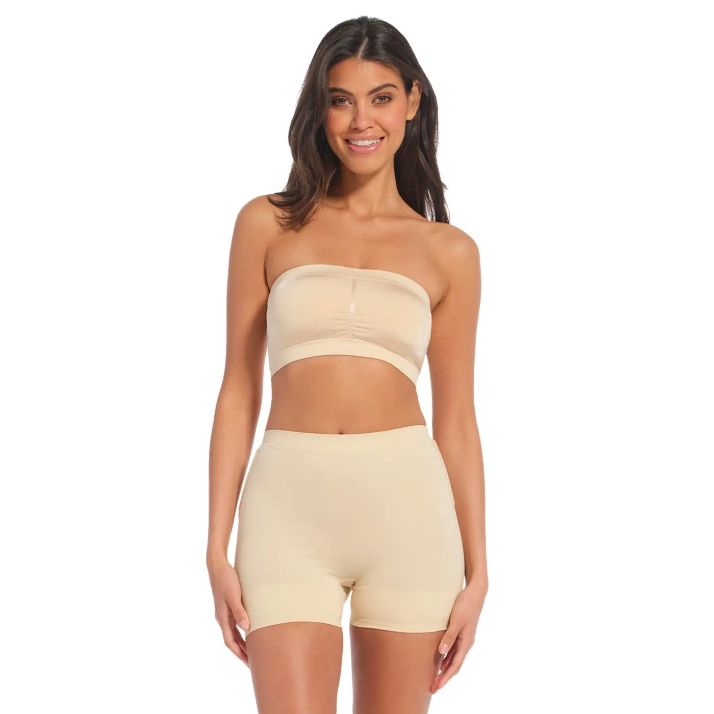 Magic Bodyfashion Women's Beige Sheer Backless Control Briefs For