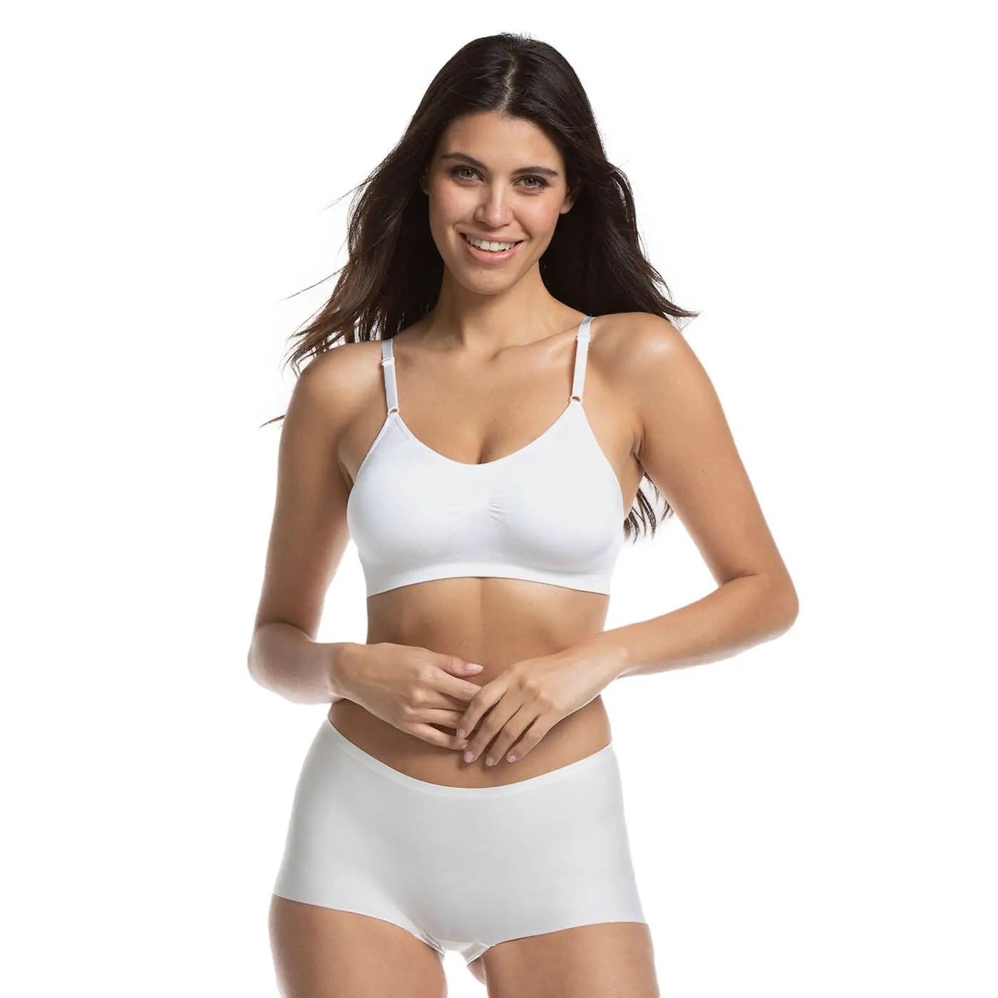 Reggiseno comfort con spalline a spaghetto donna Magic Bodyfashion