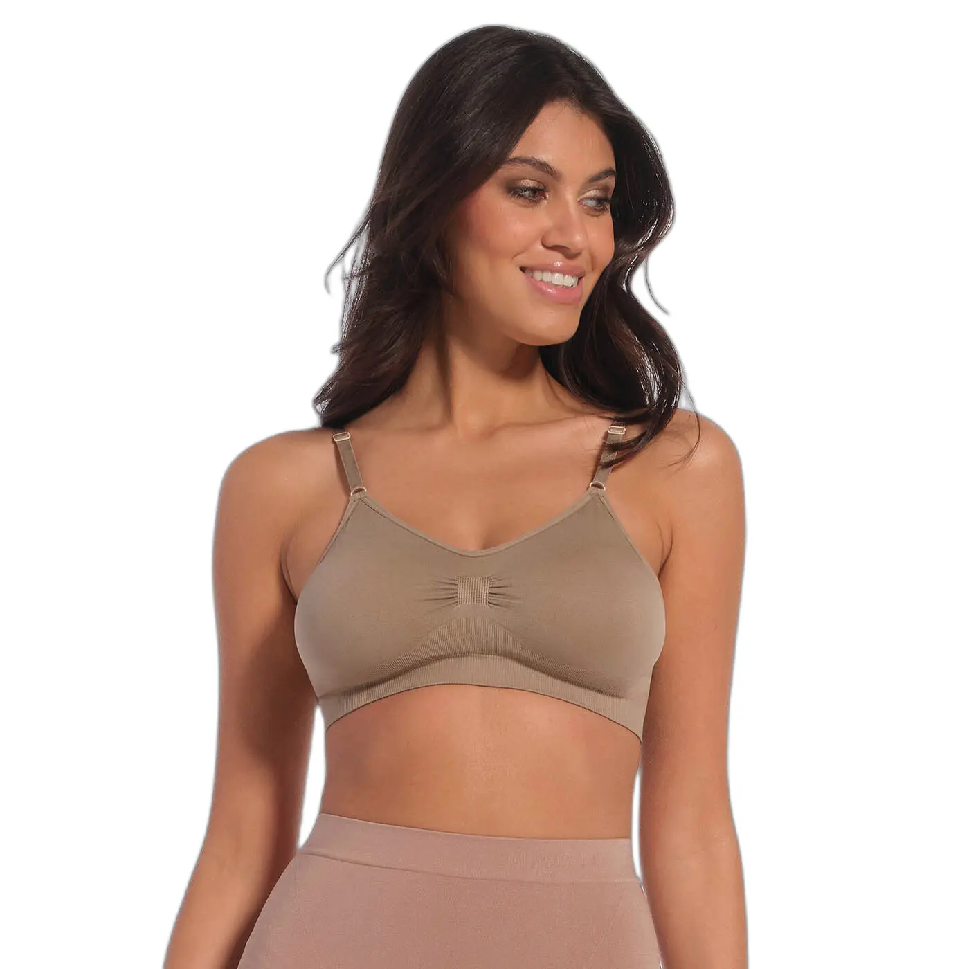 Reggiseno comfort con spalline a spaghetto donna Magic Bodyfashion