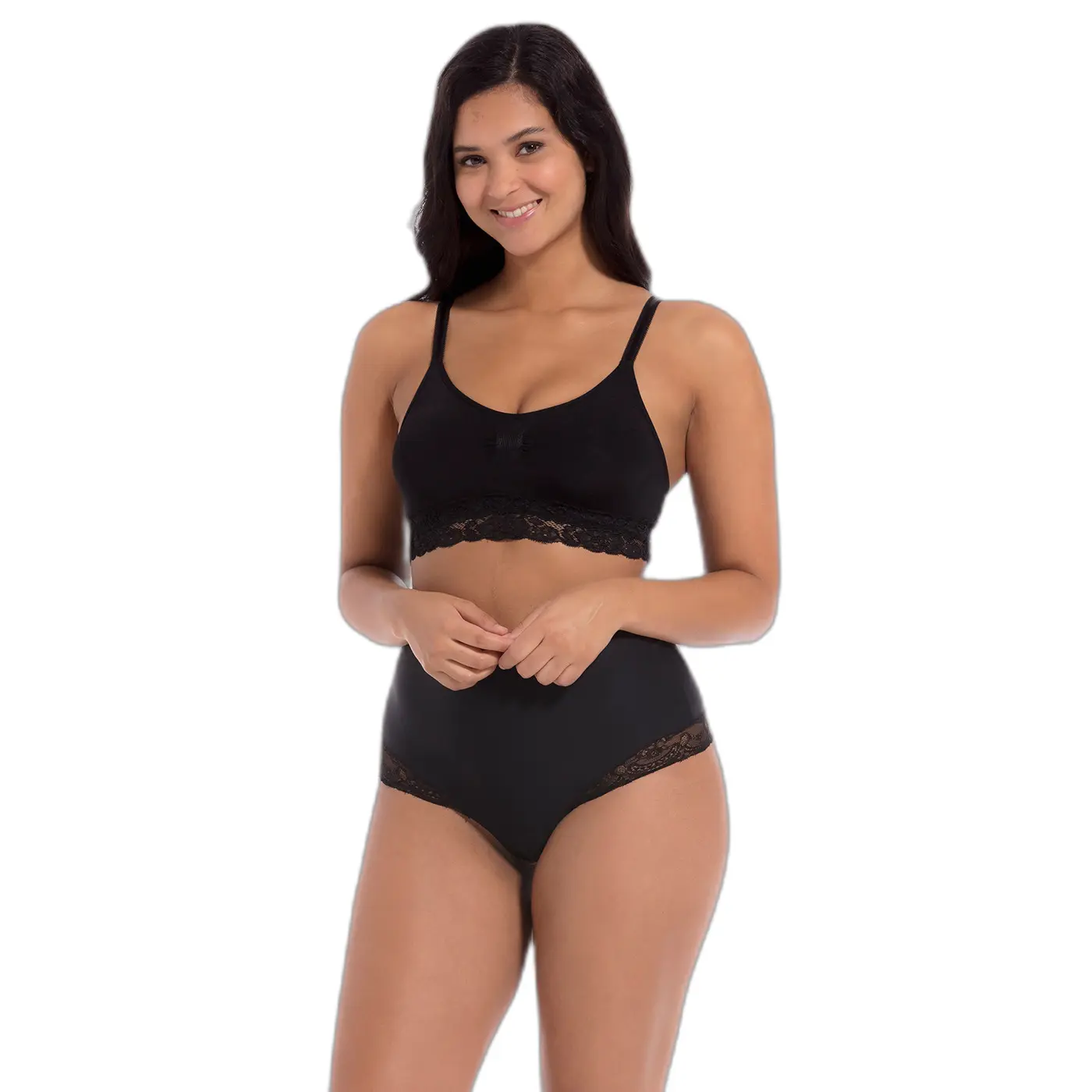 Reggiseno comfort pizzo spalline alla spaghetti donna Magic Bodyfashion