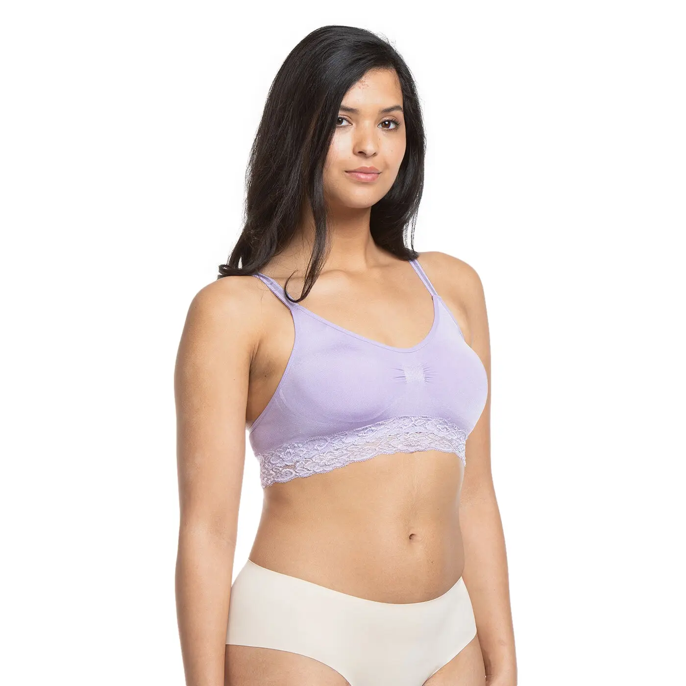 Reggiseno comfort pizzo spalline alla spaghetti donna Magic Bodyfashion