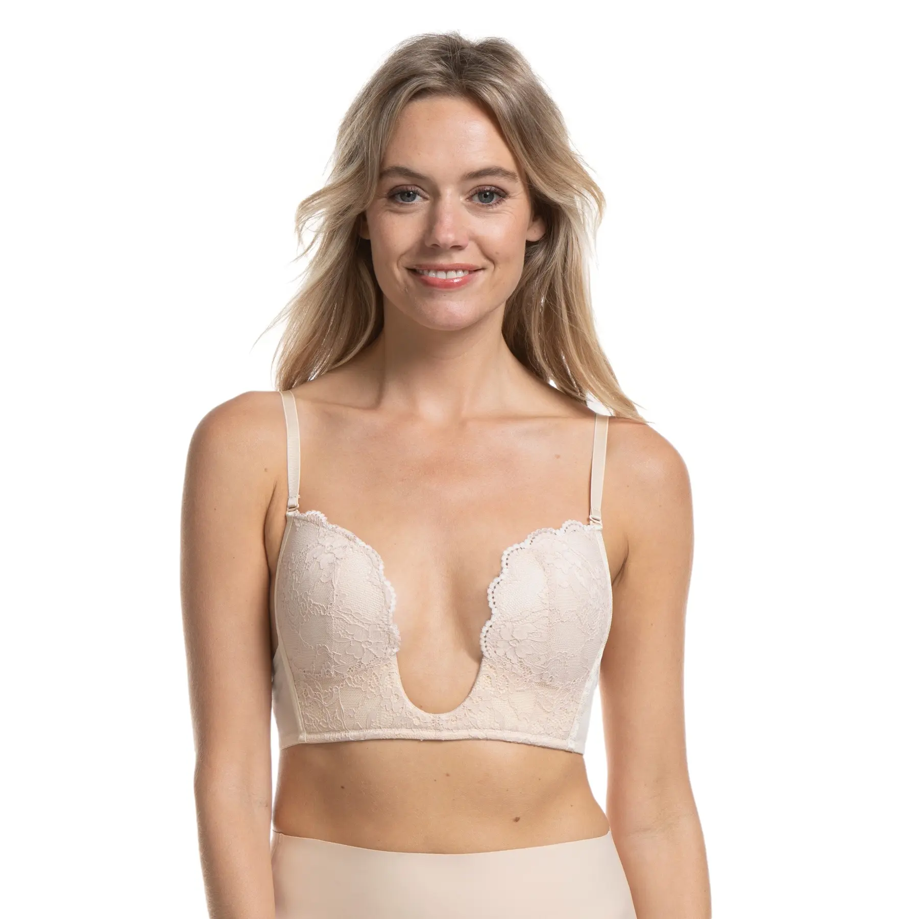 Soutien-gorge décolleté a V in pizzo donna Magic Bodyfashion