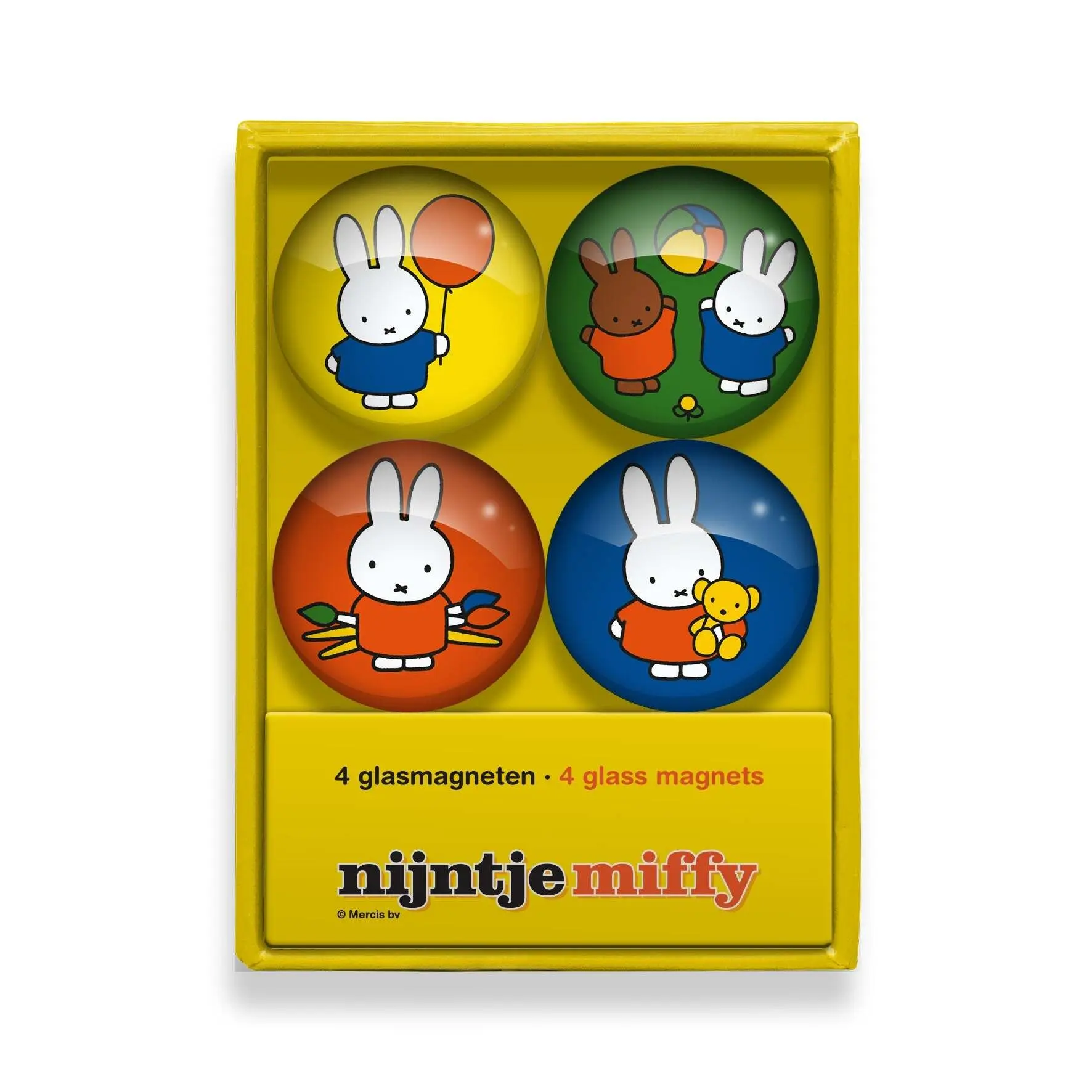 Magneti di vetro Miffy Magic Touch of the Dutch (x4)
