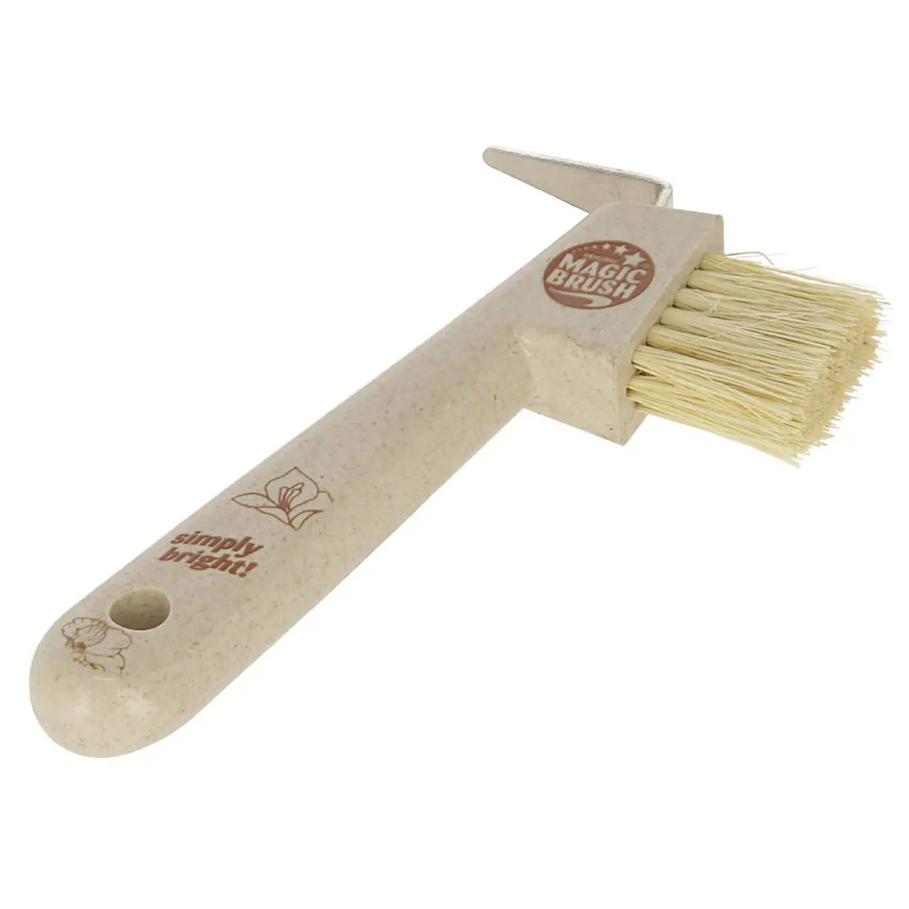 Horse hoof pick with brush MagicBrush WaterLily