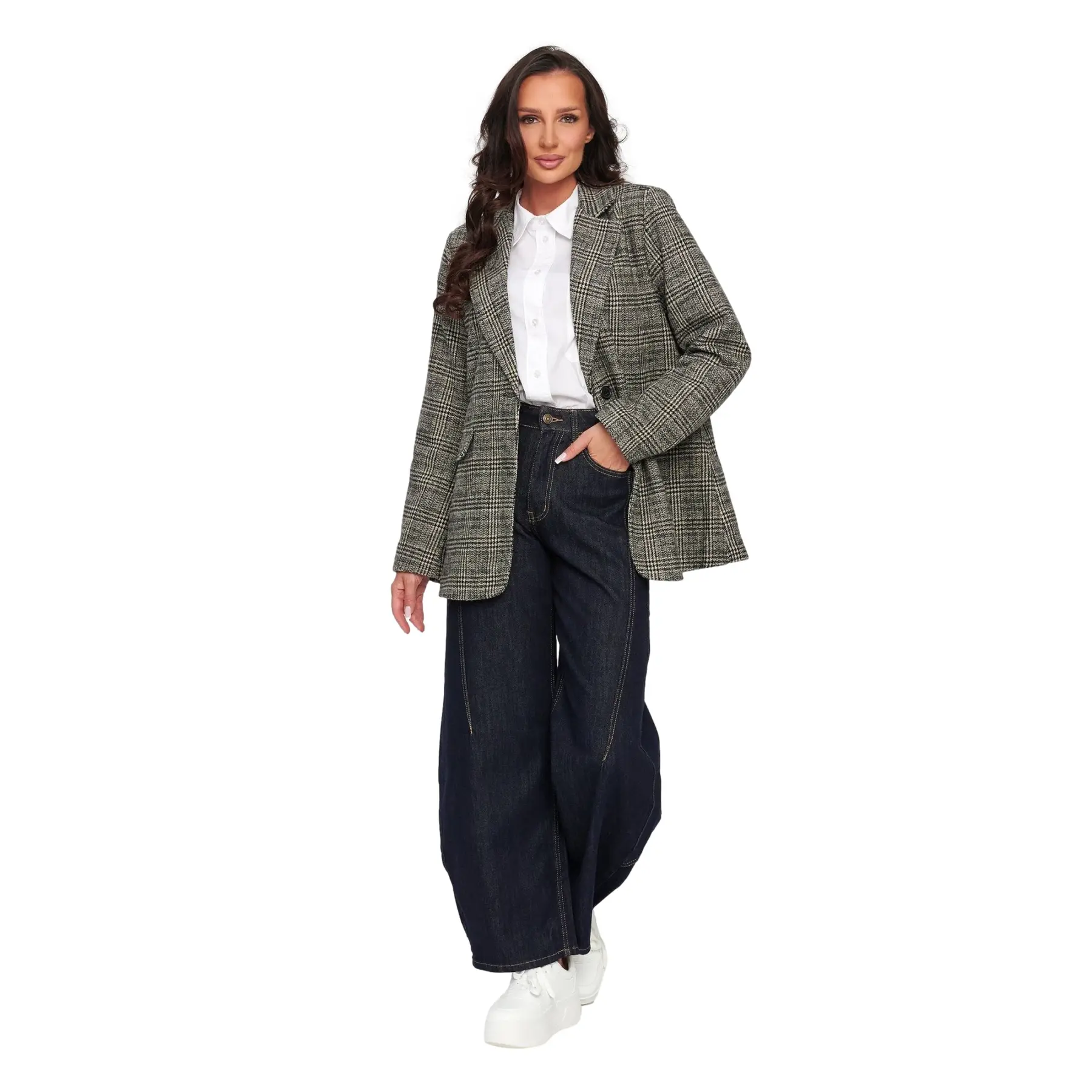 Elegante Blazer Damen Makadamia C73