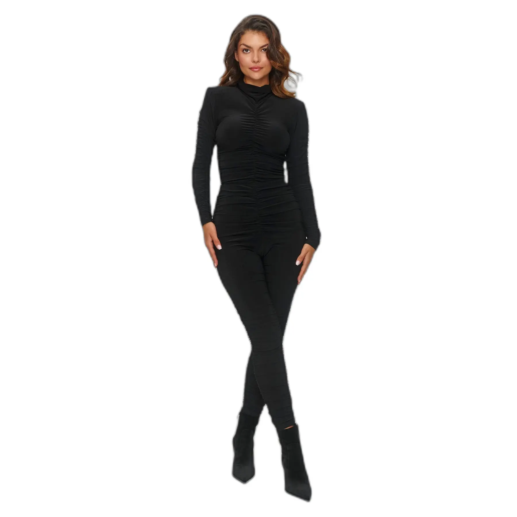 Completo aderente con effetto drappeggiato donna  M852