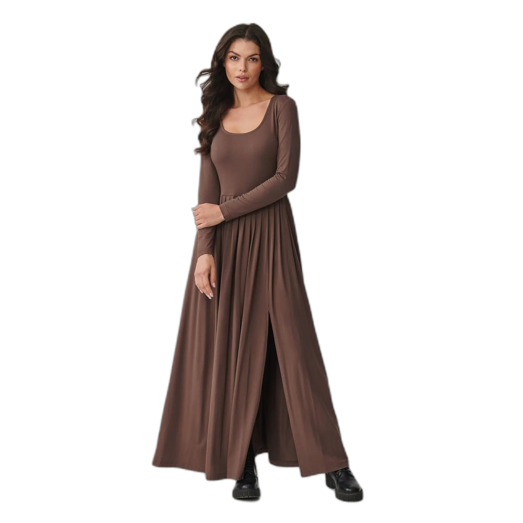 Abito lungo svasato donna  M896