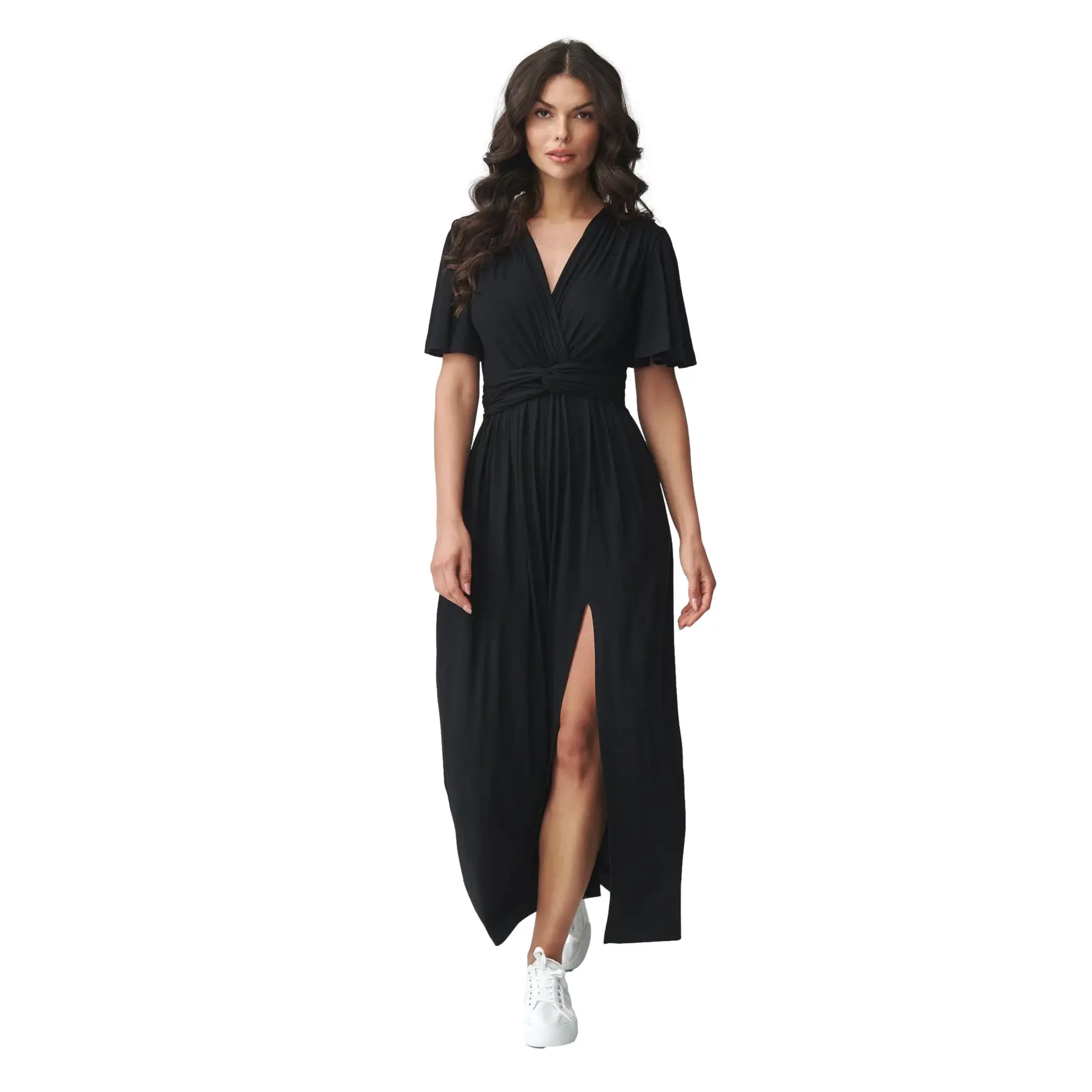 Elegantes Wickelkleid für Damen Makadamia