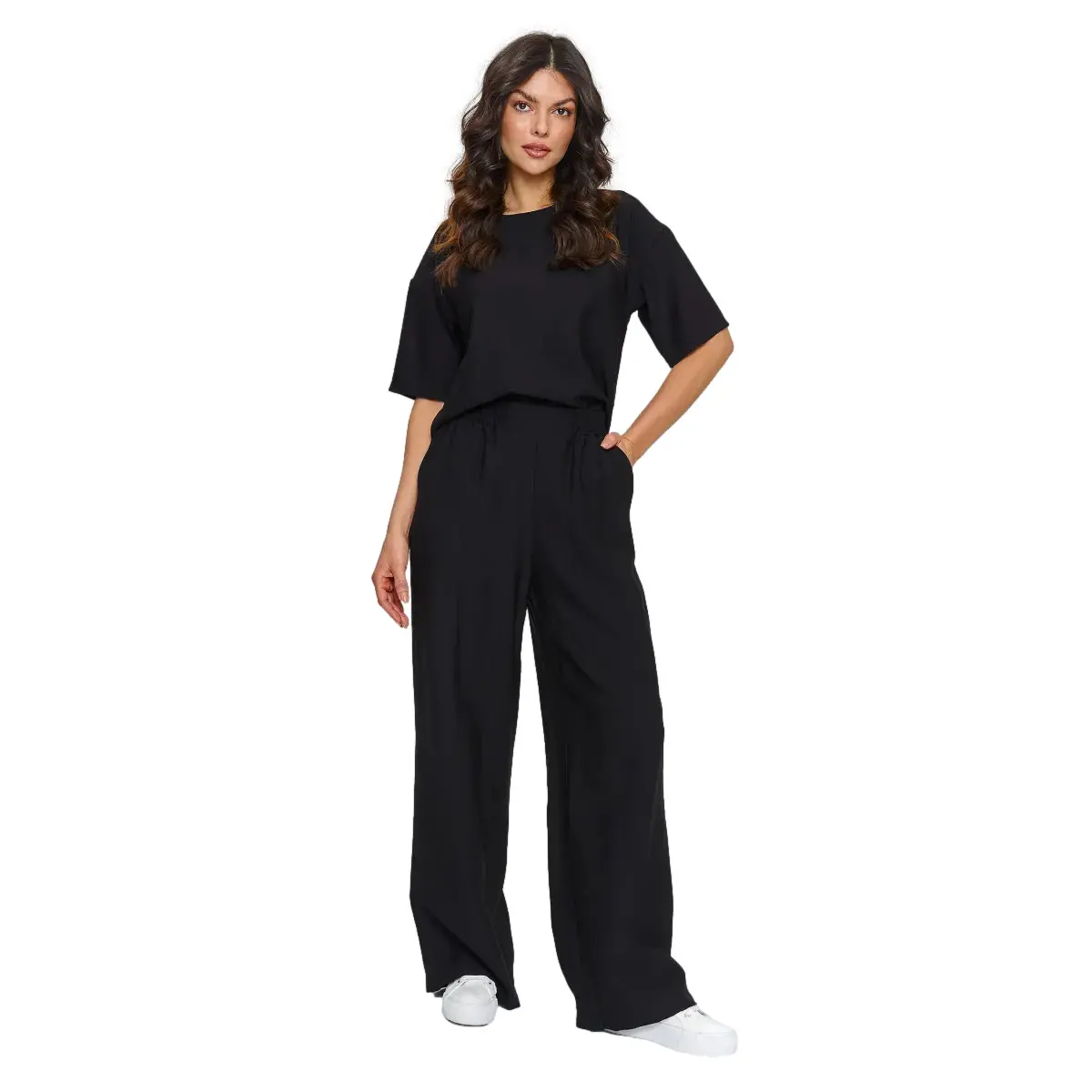 Completo blusa e pantaloni elegante donna