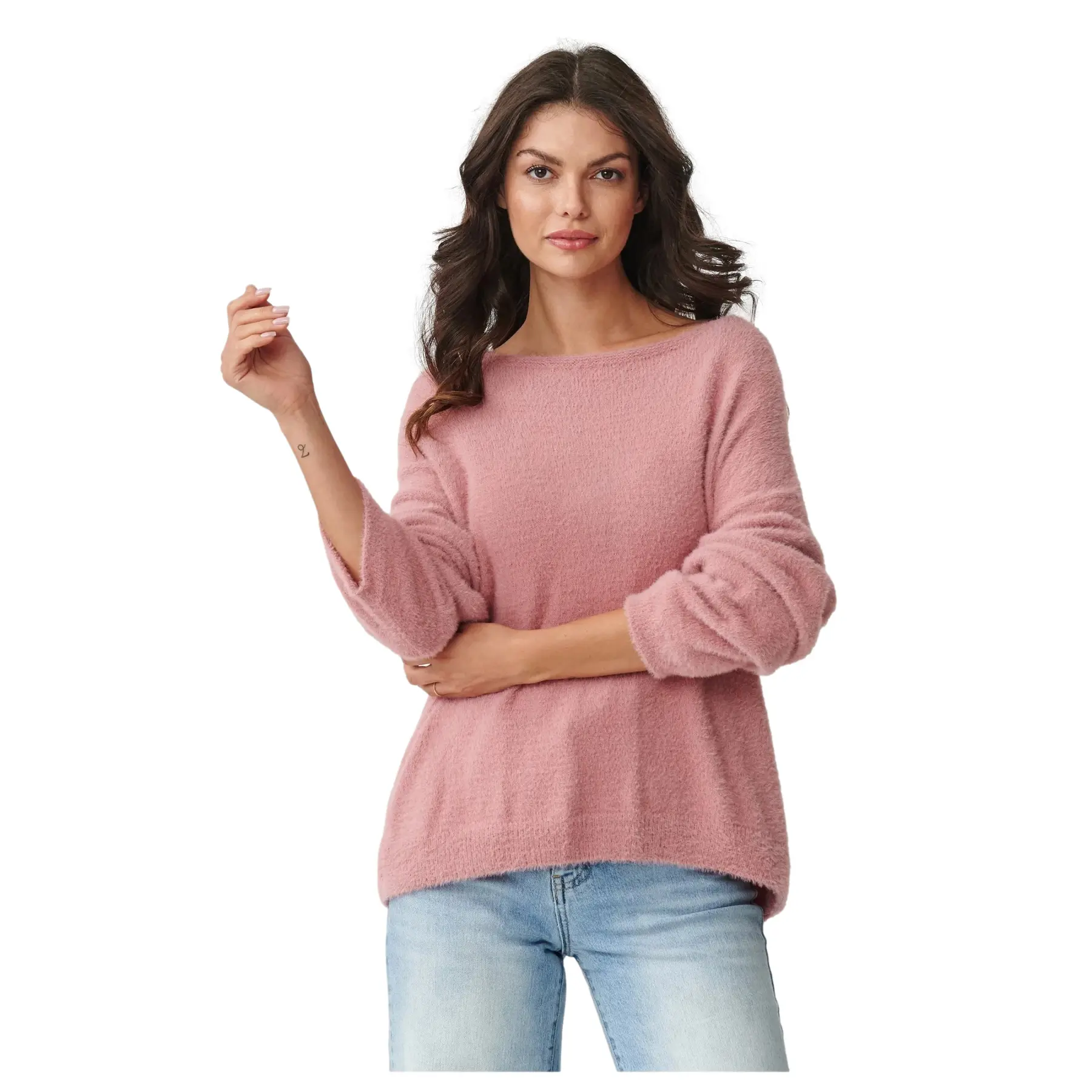 Weit geschnittener Pullover für Damen Makadamia