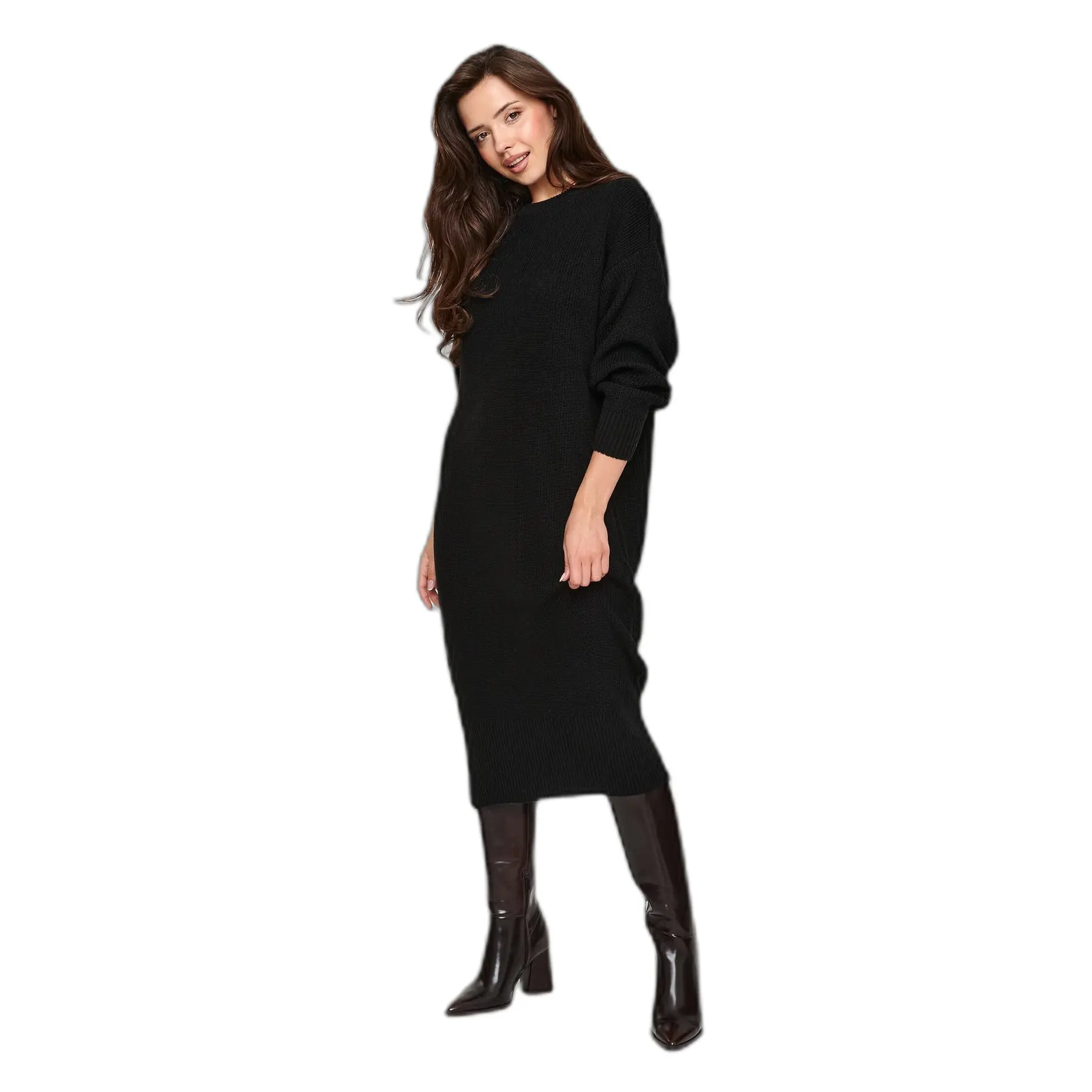 Pull Midi Kleid Damen Makadamia S180