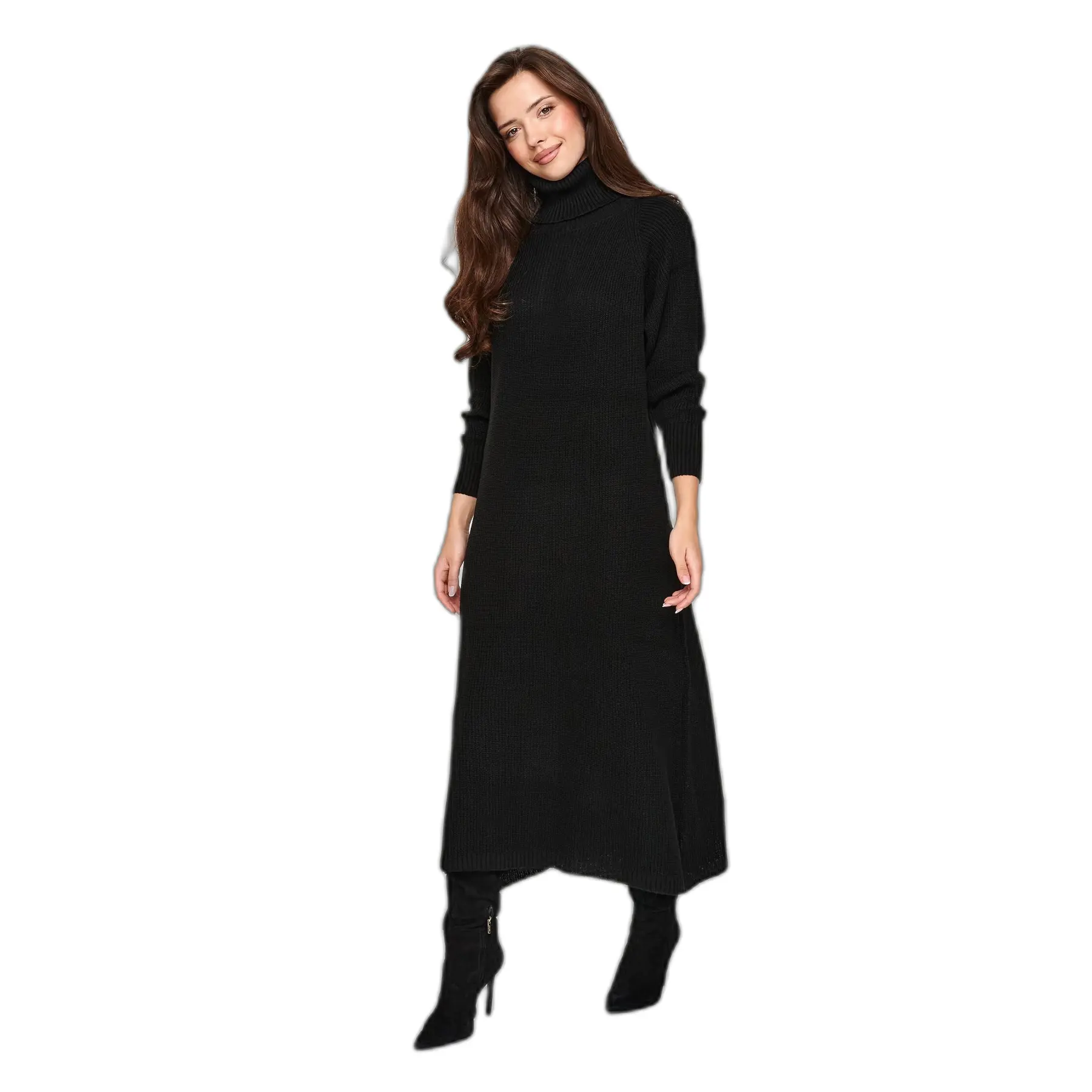 Pull Langarm mit Rollkragen für Damen Makadamia S181