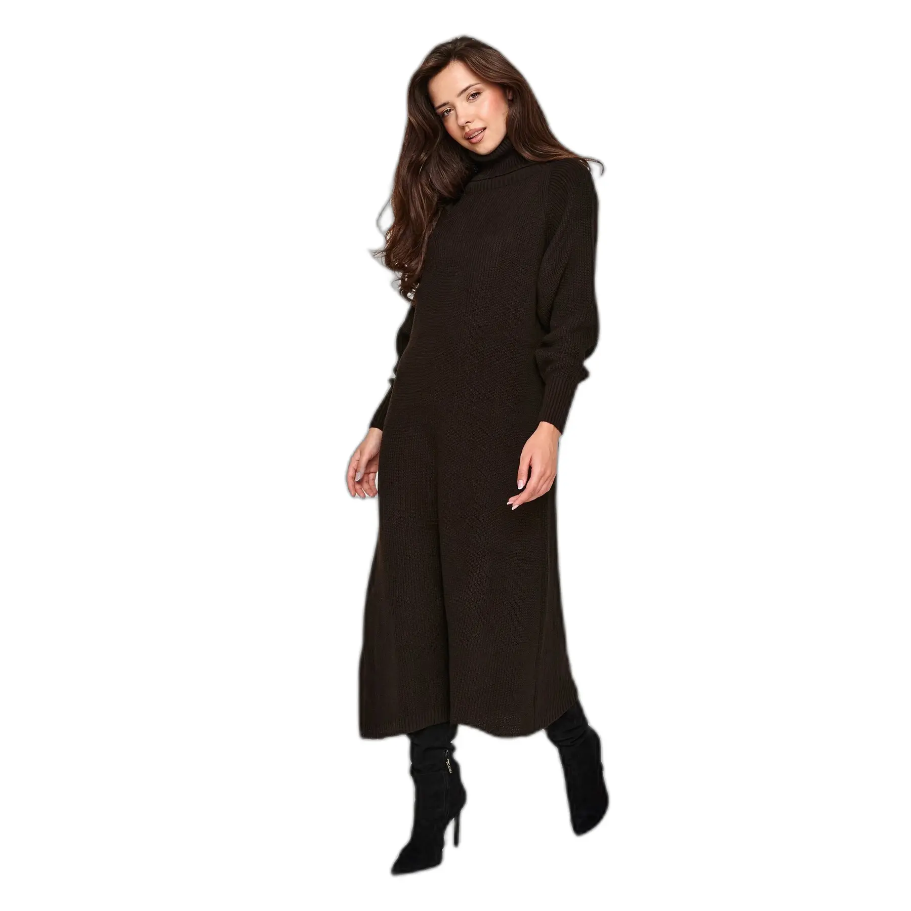 Pull Langarm mit Rollkragen für Damen Makadamia S181