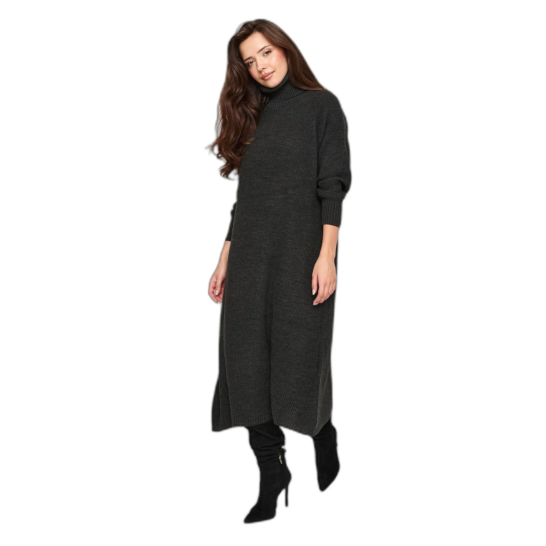 Pull Langarm mit Rollkragen für Damen Makadamia S181