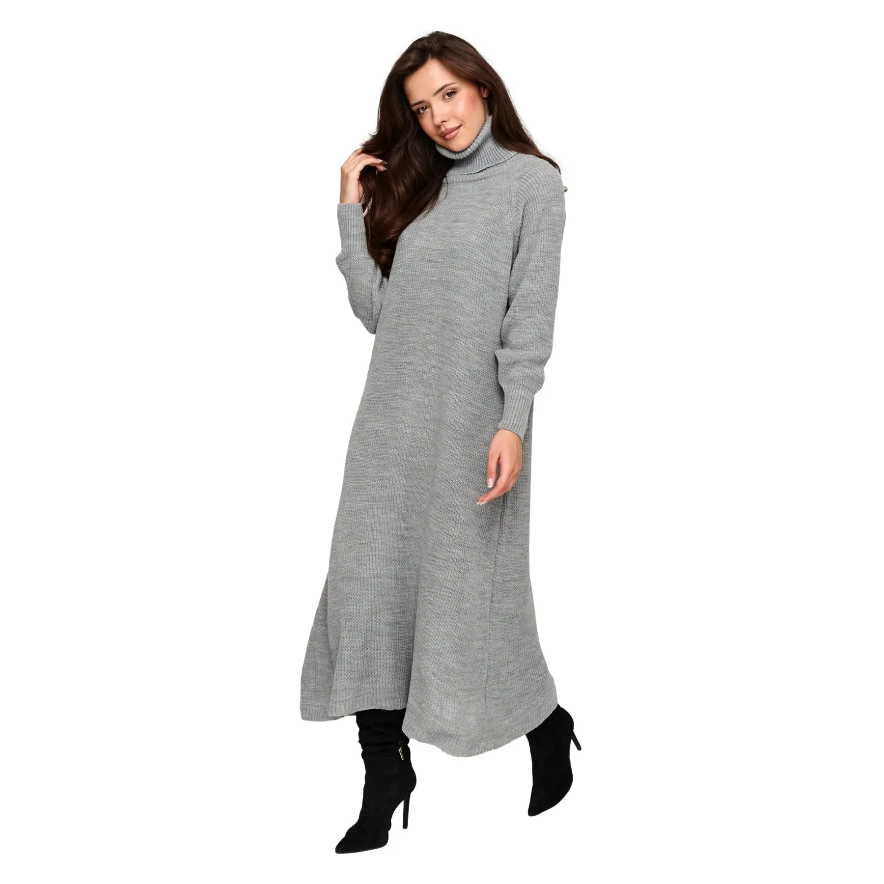 Pull Langarm mit Rollkragen für Damen Makadamia S181