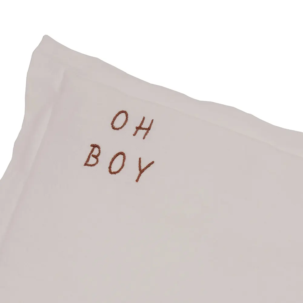 Kopfkissen aus gewaschener Baumwolle, Baby Malomi Kids Oh Boy
