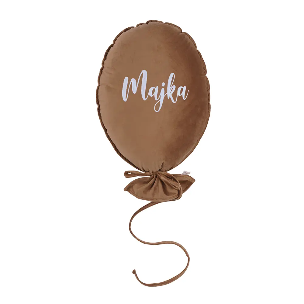 Personalisierte Deluxe-Integrationsballon Kissen in Goldbronze Malomi Kids