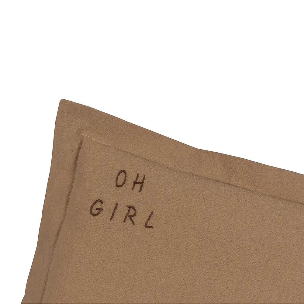 Kopfkissen aus gewaschener Baumwolle, Baby Malomi Kids Oh Girl